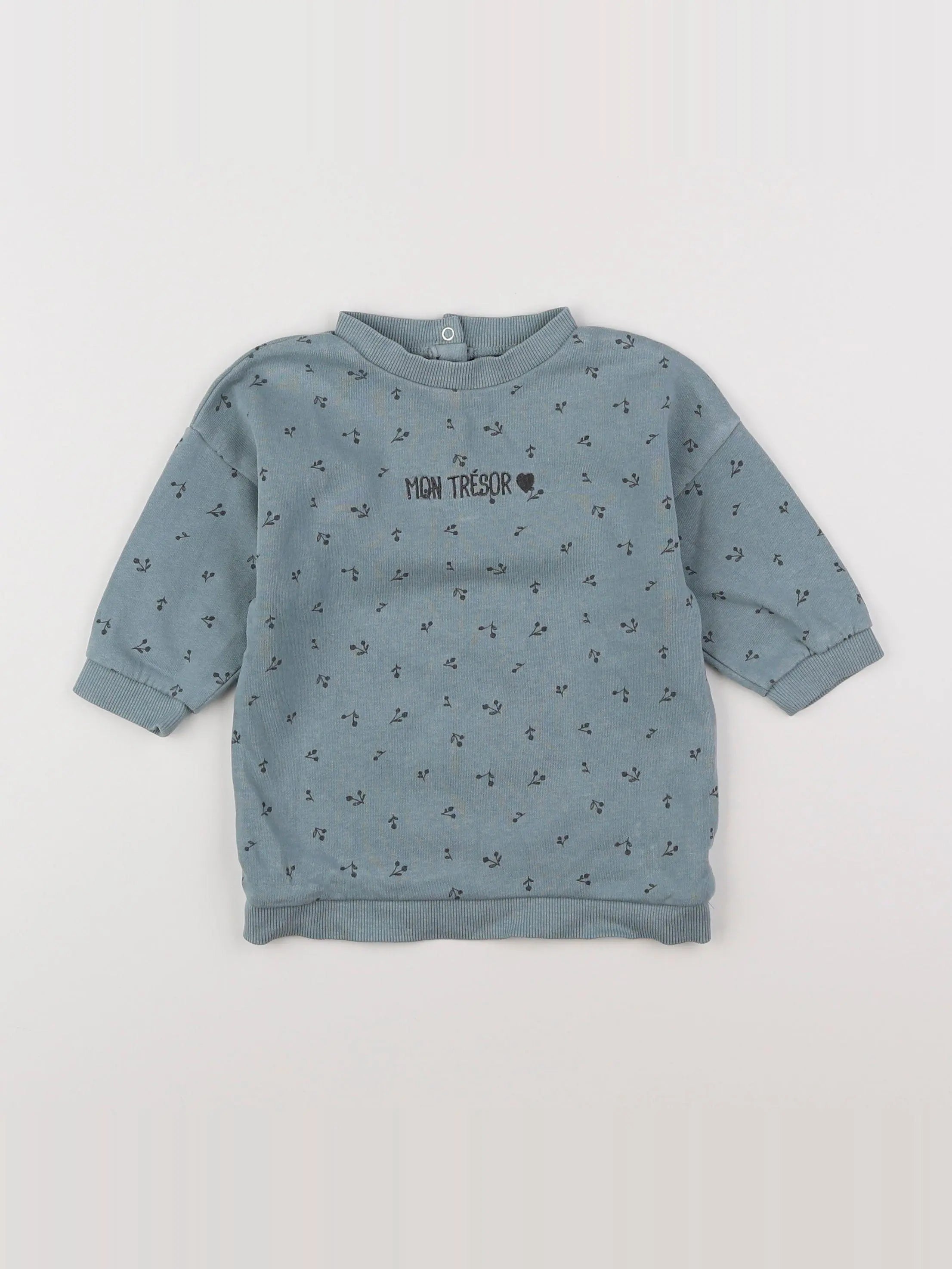 Vertbaudet - robe bleu - 12 mois