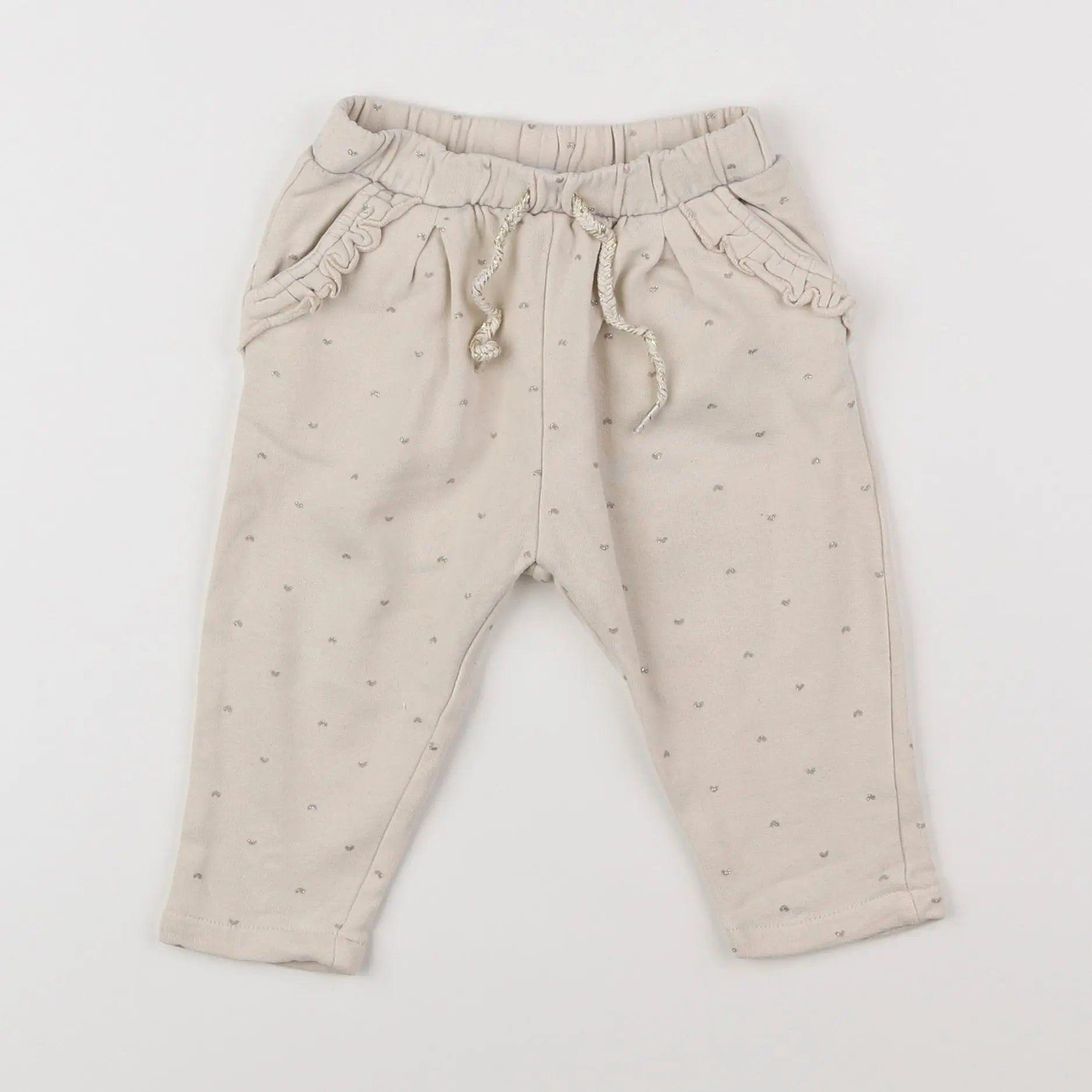 Vertbaudet - pantalon beige - 12 mois
