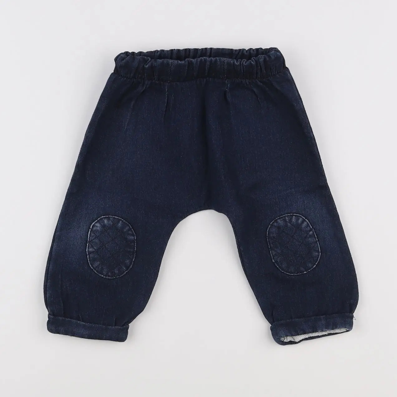 Vertbaudet - pantalon bleu - 12 mois