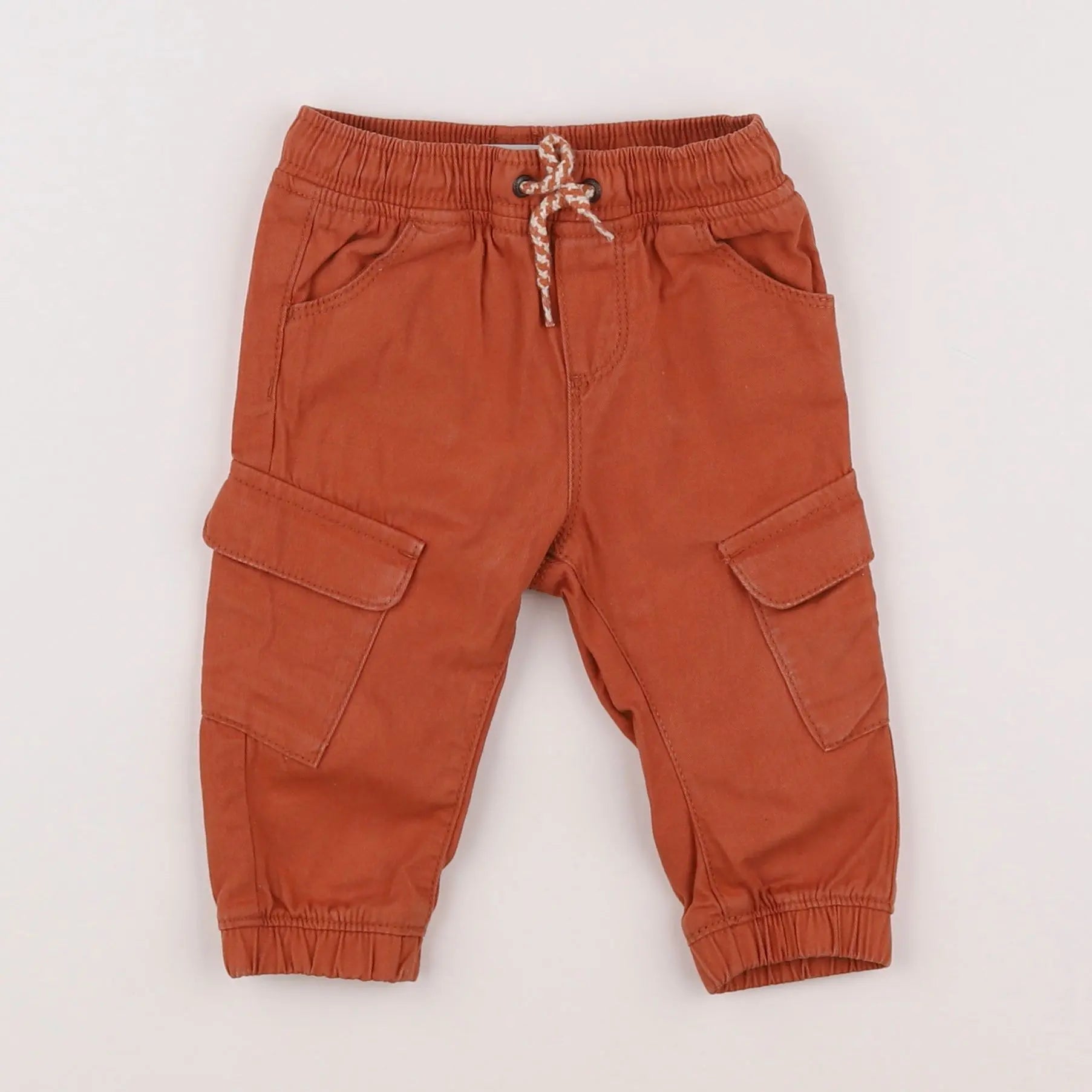 Vertbaudet - pantalon orange - 9 mois