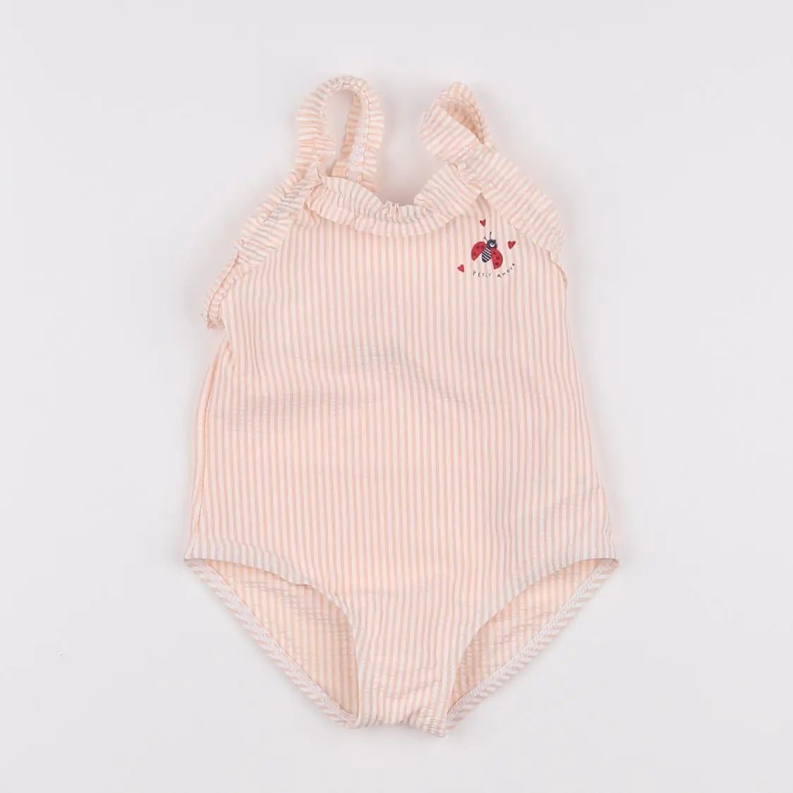 Vertbaudet - maillot de bain rose - 12 mois
