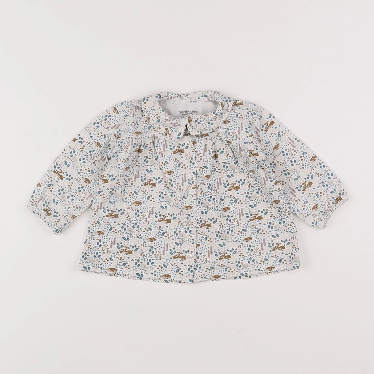 Vertbaudet - tee-shirt blanc - 9 mois