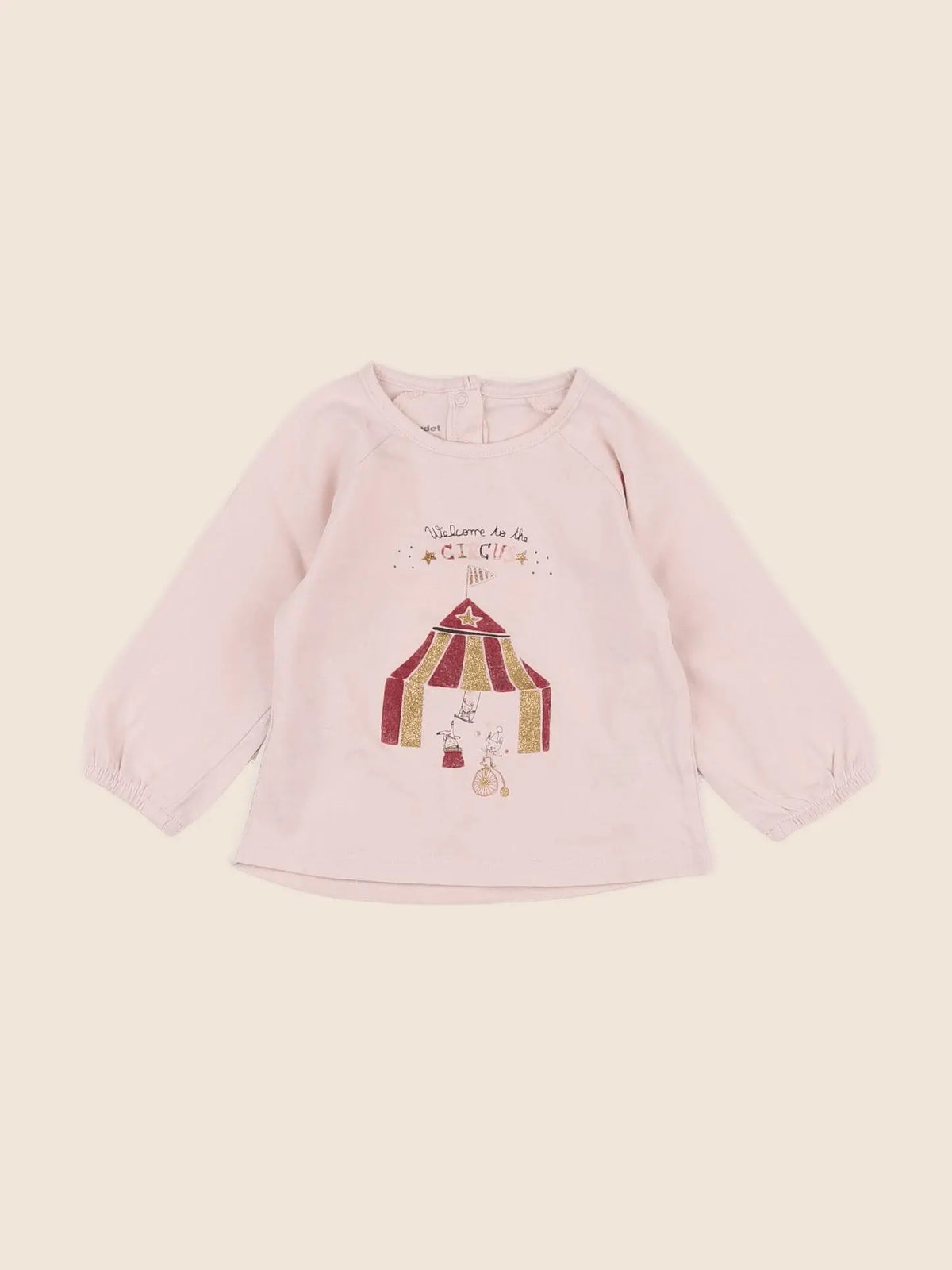 Vertbaudet - tee-shirt rose - 12 mois