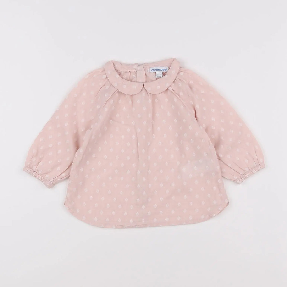 Vertbaudet - blouse rose - 12 mois