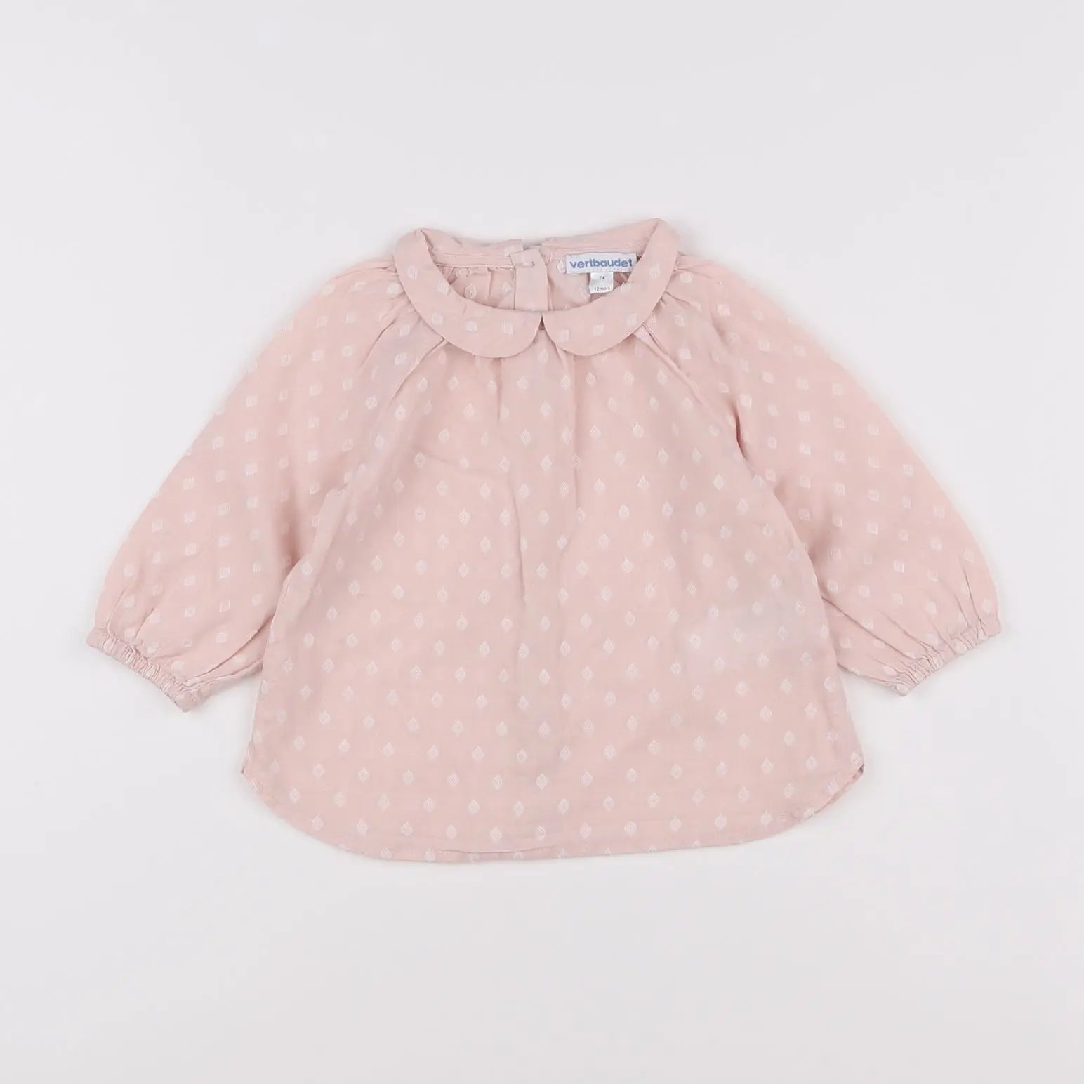 Vertbaudet - blouse rose - 12 mois