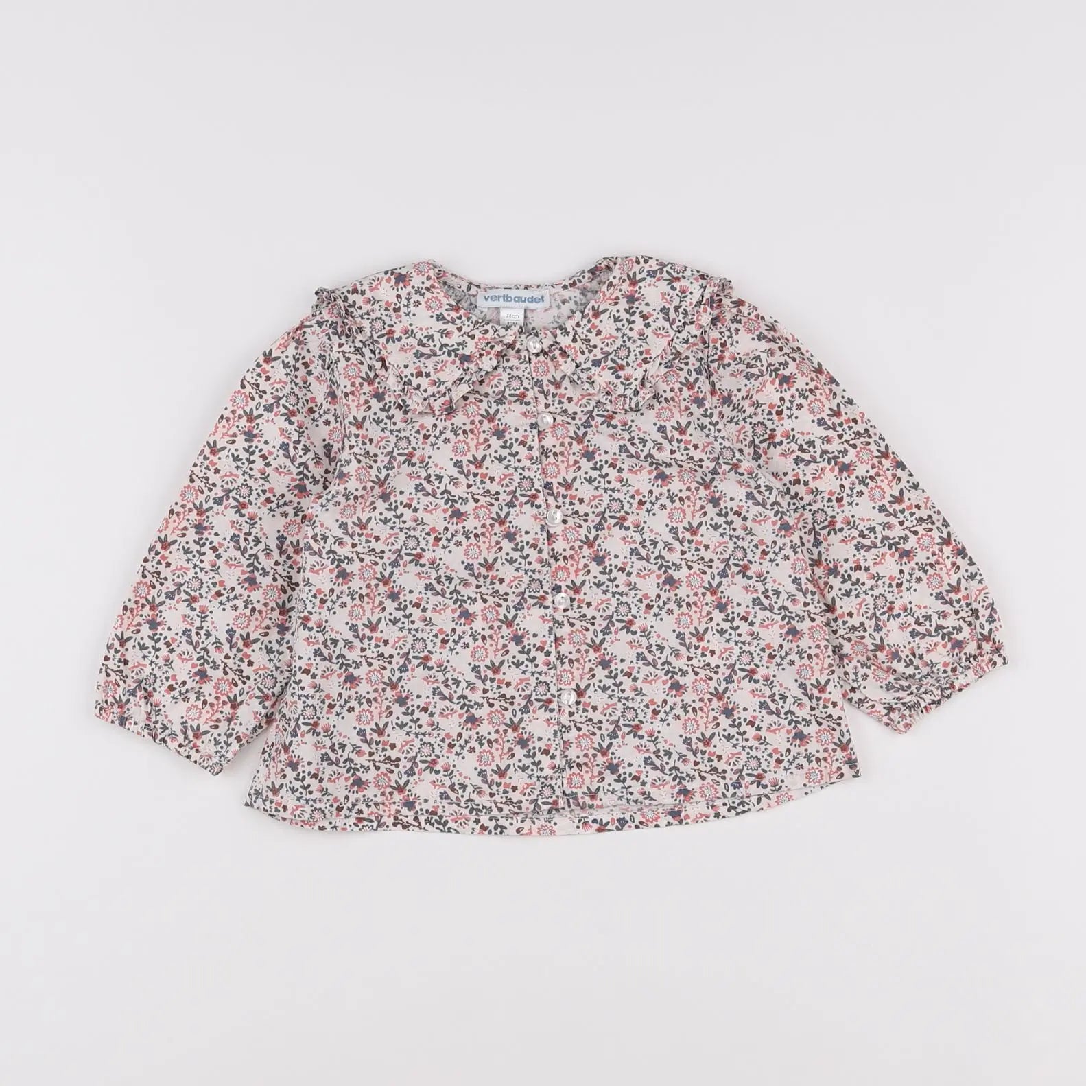 Vertbaudet - blouse multicolore - 12 mois