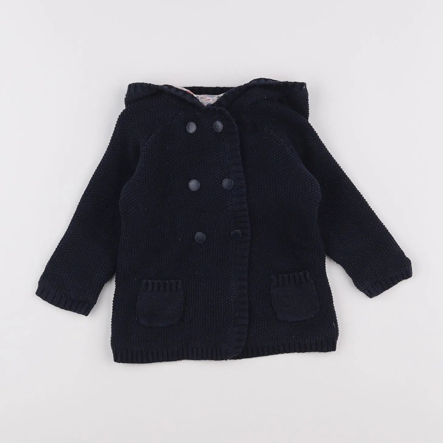Vertbaudet - veste bleu - 12 mois