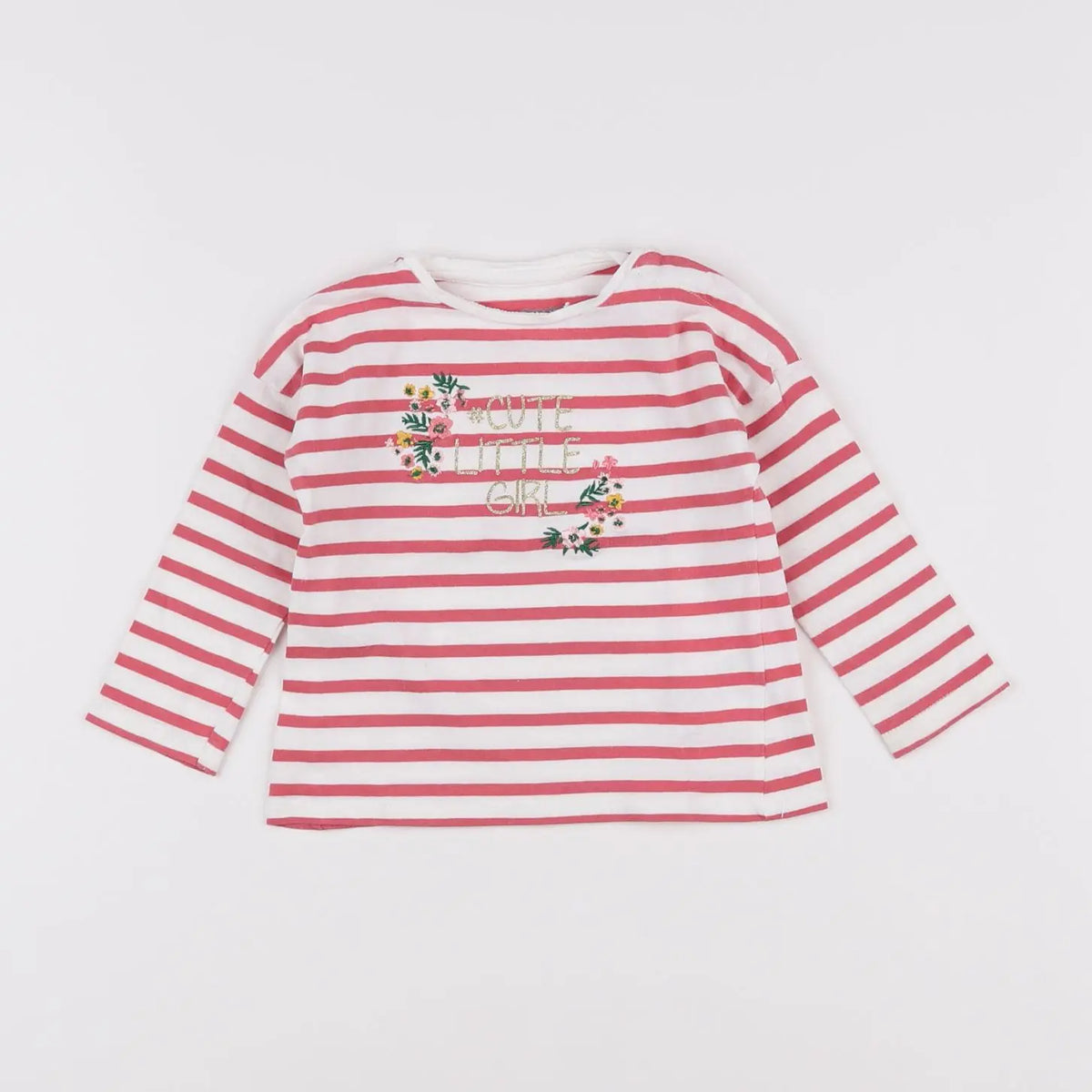 Vertbaudet - tee-shirt rose - 12 mois