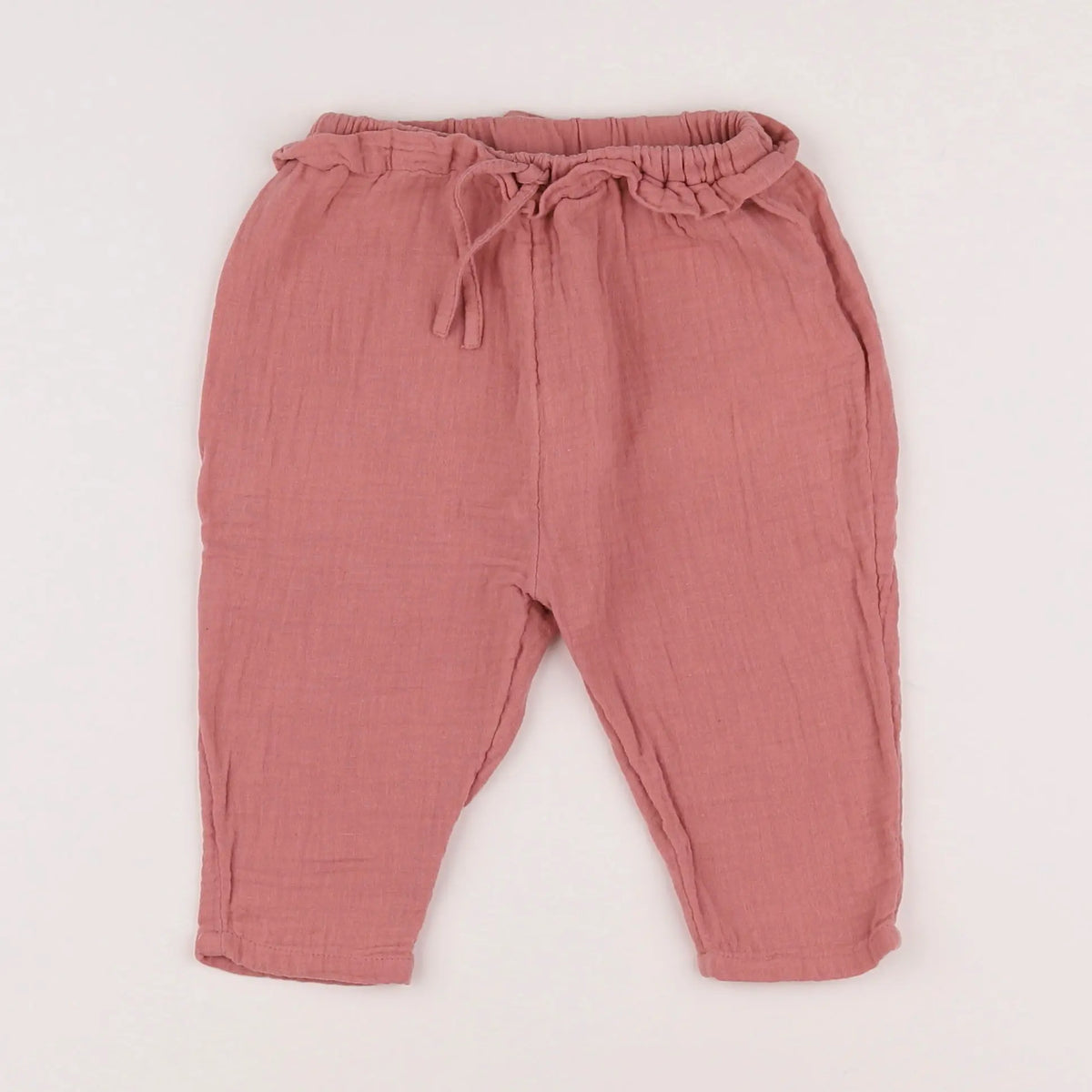 Vertbaudet - pantalon rose - 9 mois
