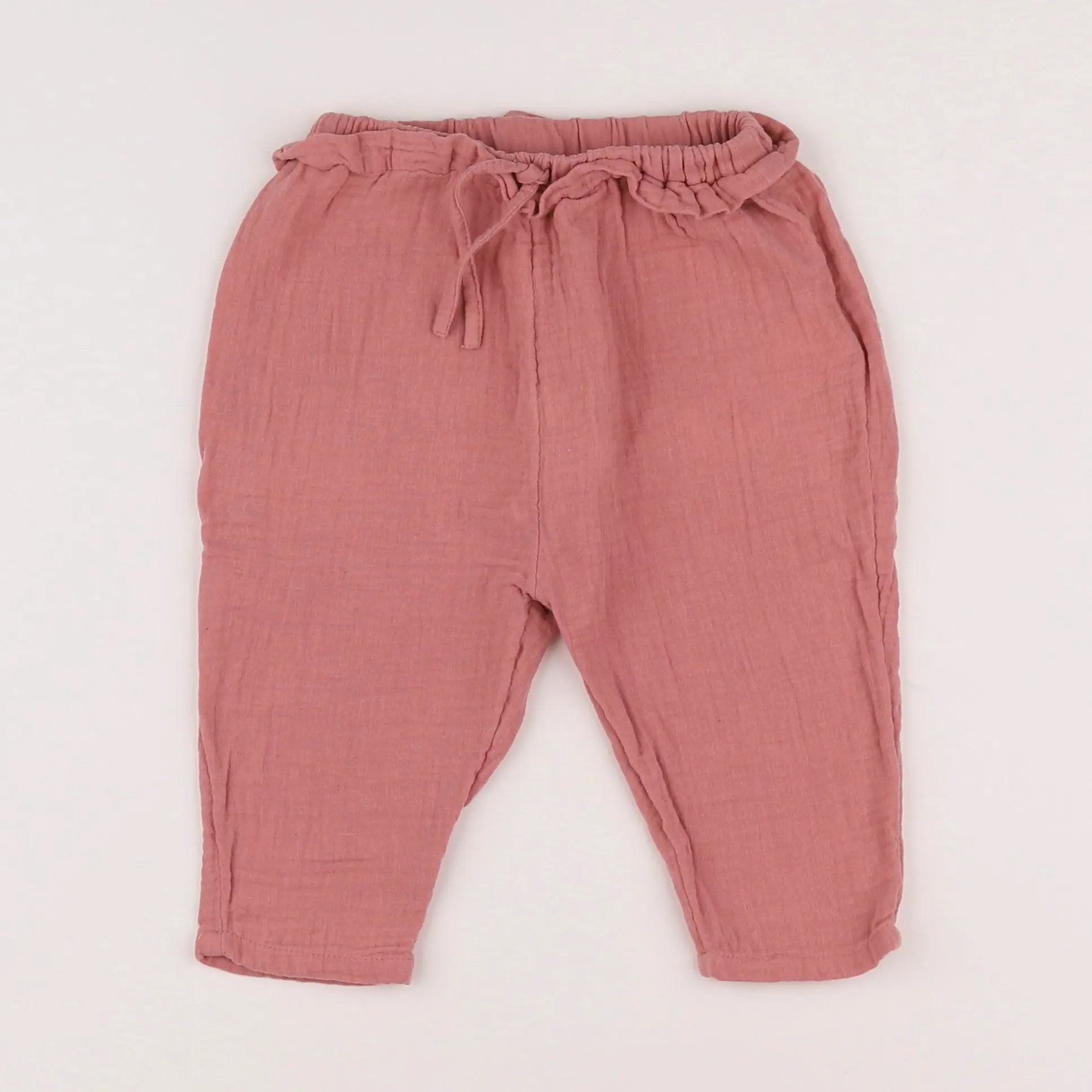 Vertbaudet - pantalon rose - 9 mois