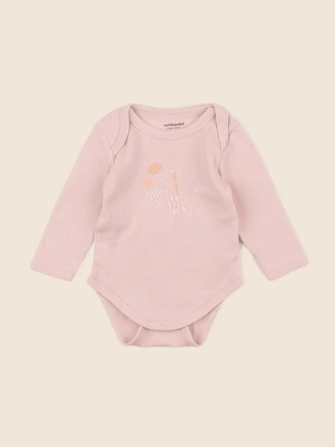 Vertbaudet - body rose - 3 mois