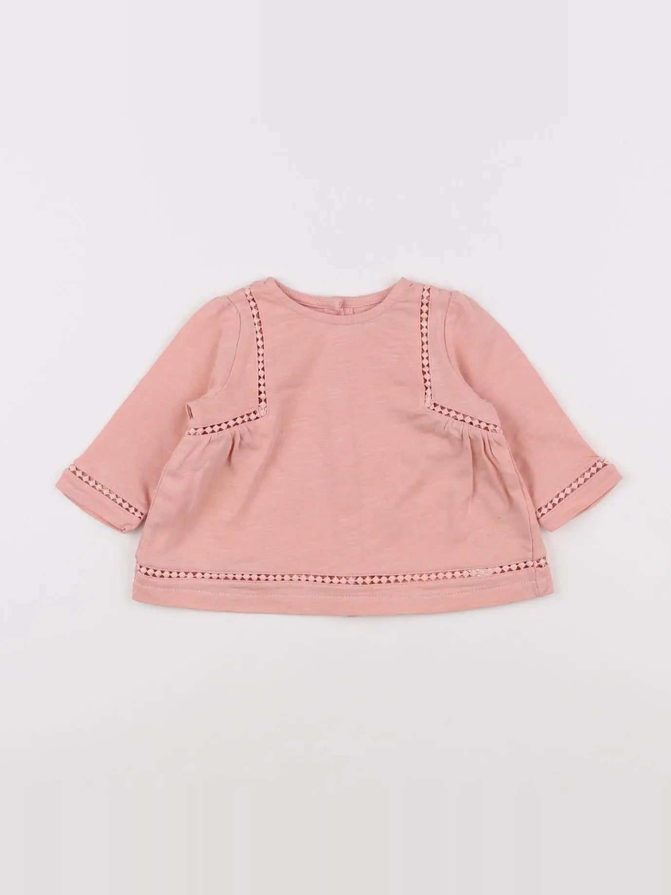 Vertbaudet - tee-shirt rose - 3 mois