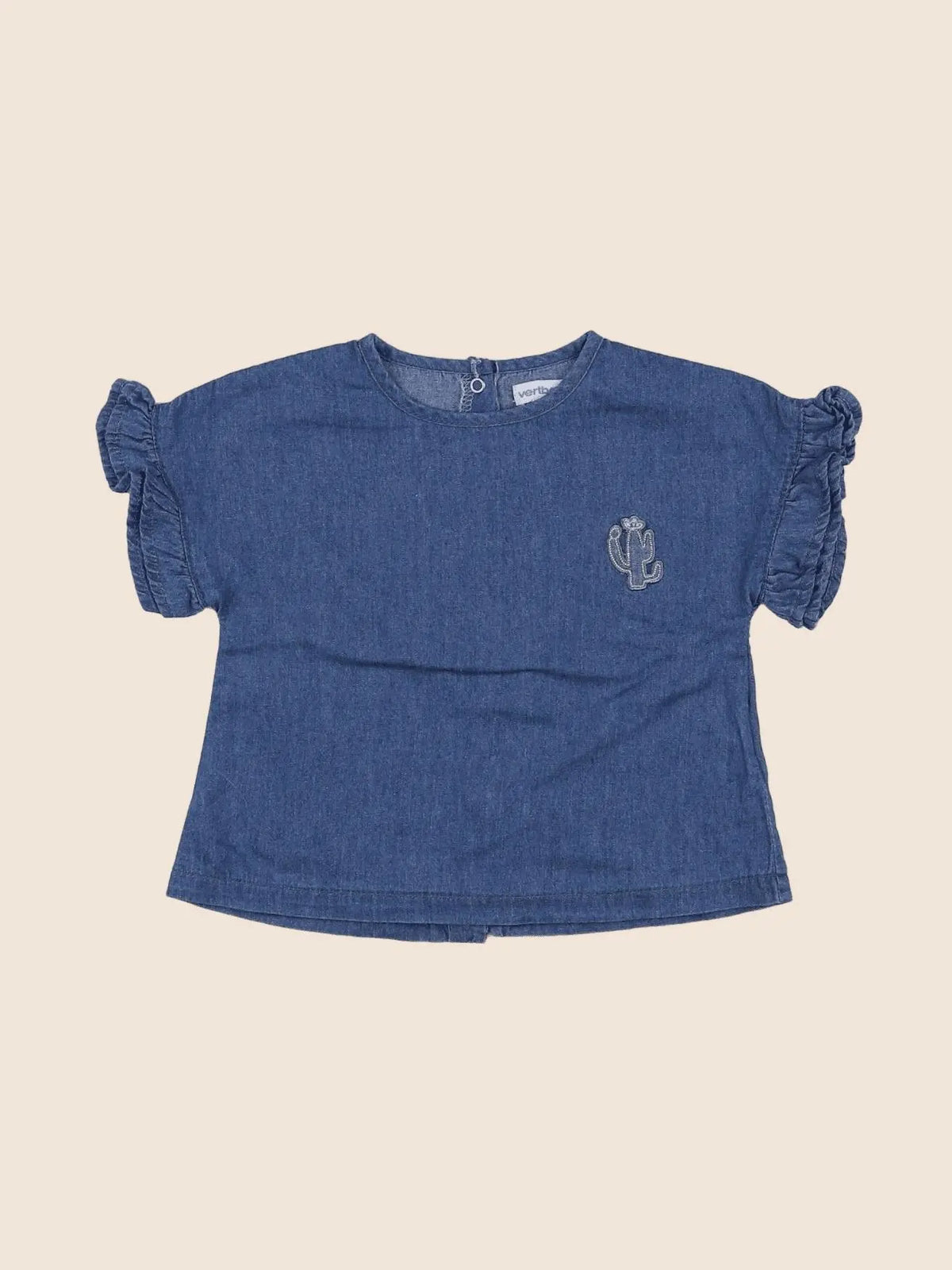 Vertbaudet - blouse bleu - 12 mois