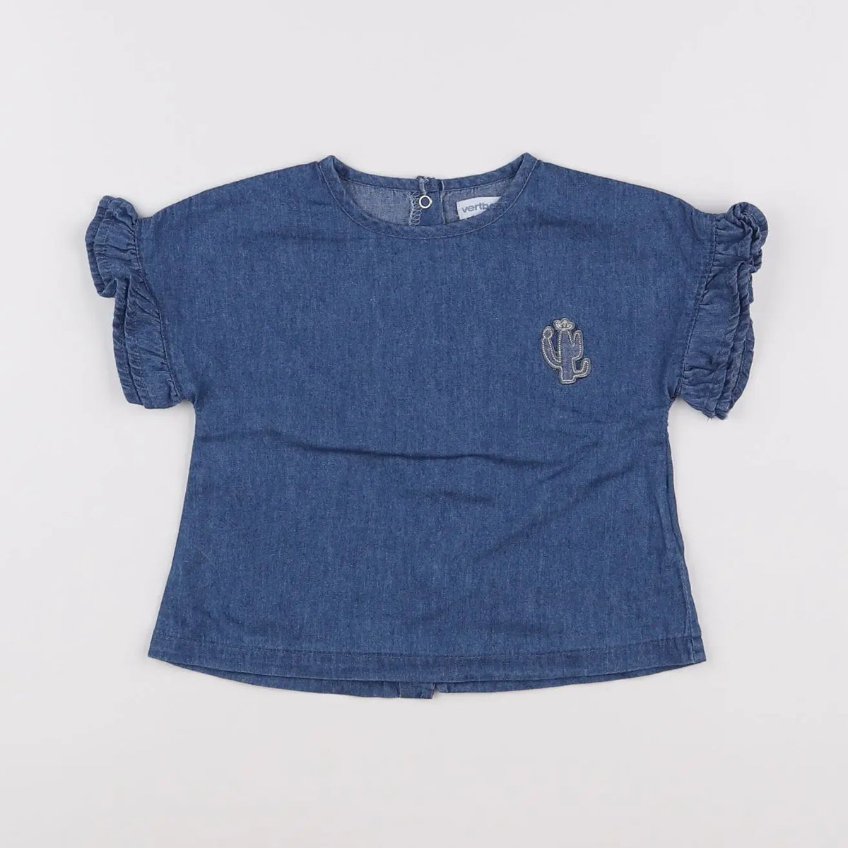 Vertbaudet - blouse bleu - 12 mois