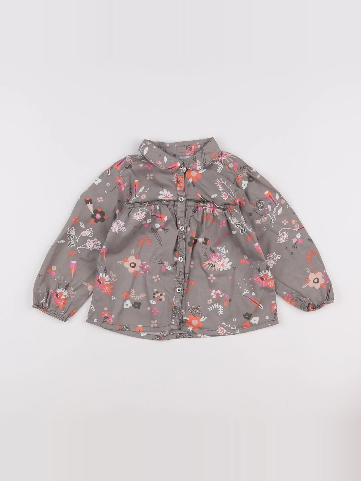 Vertbaudet - blouse gris - 2 ans