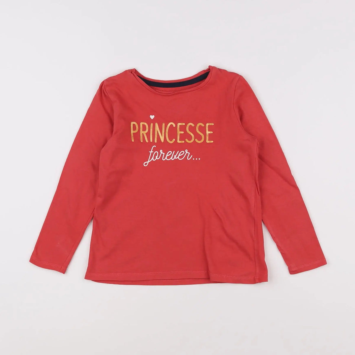 Vertbaudet - tee-shirt rouge - 5 ans
