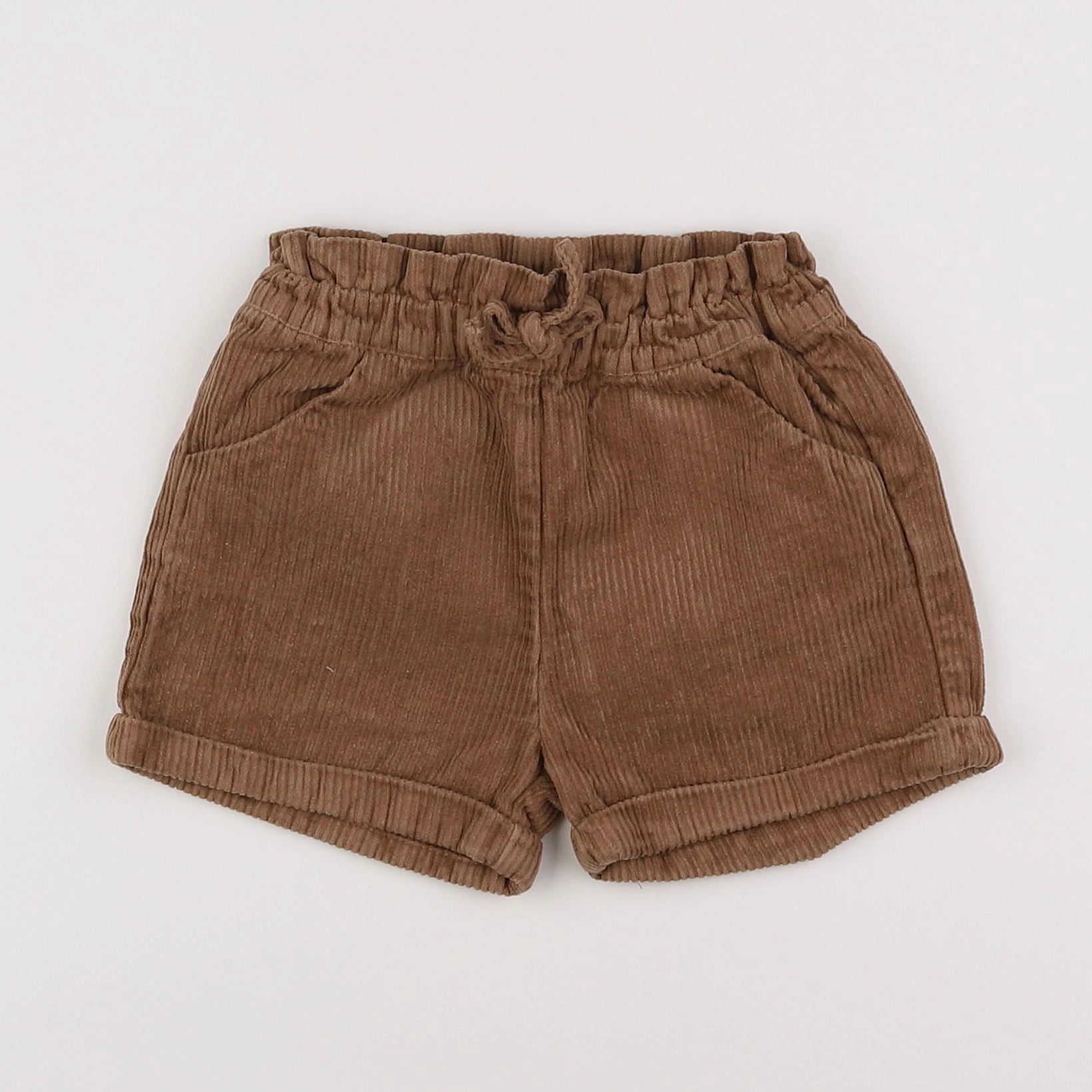 Vertbaudet - short marron - 18 mois