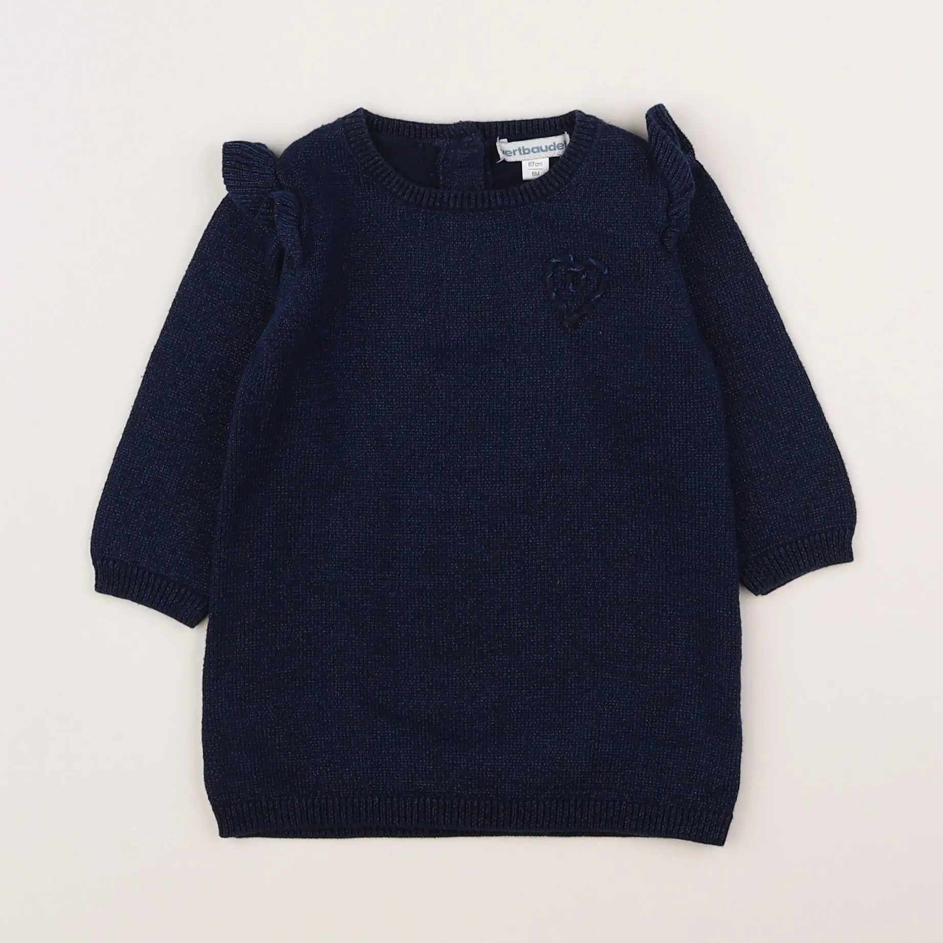 Vertbaudet - robe bleu - 6 mois