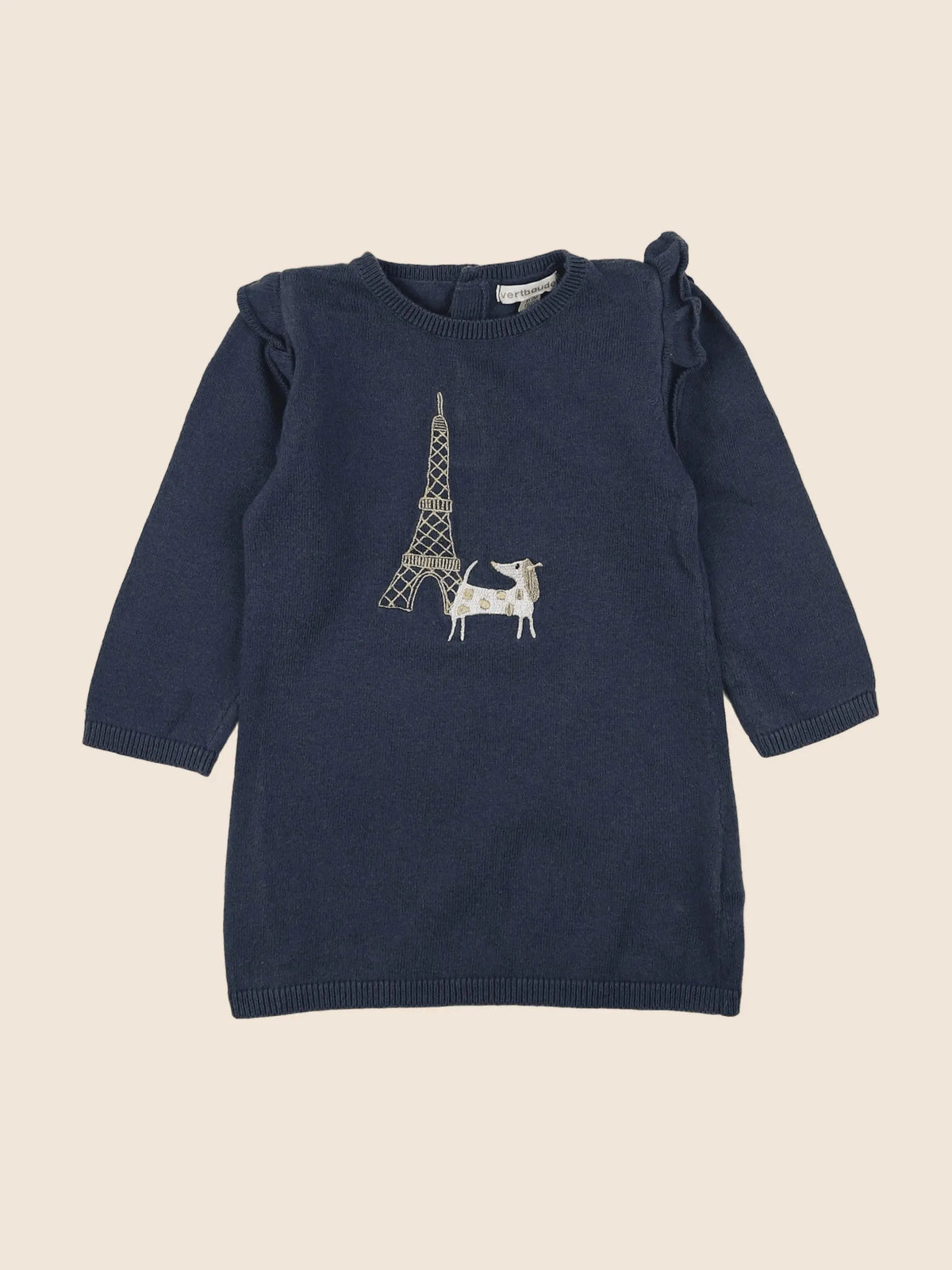 Vertbaudet - robe bleu - 18 mois
