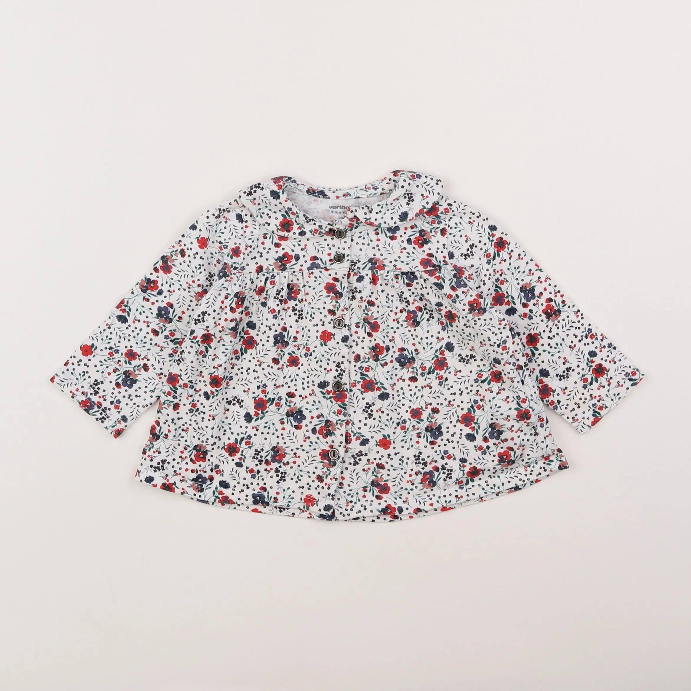 Vertbaudet - tee-shirt multicolore - 9 mois