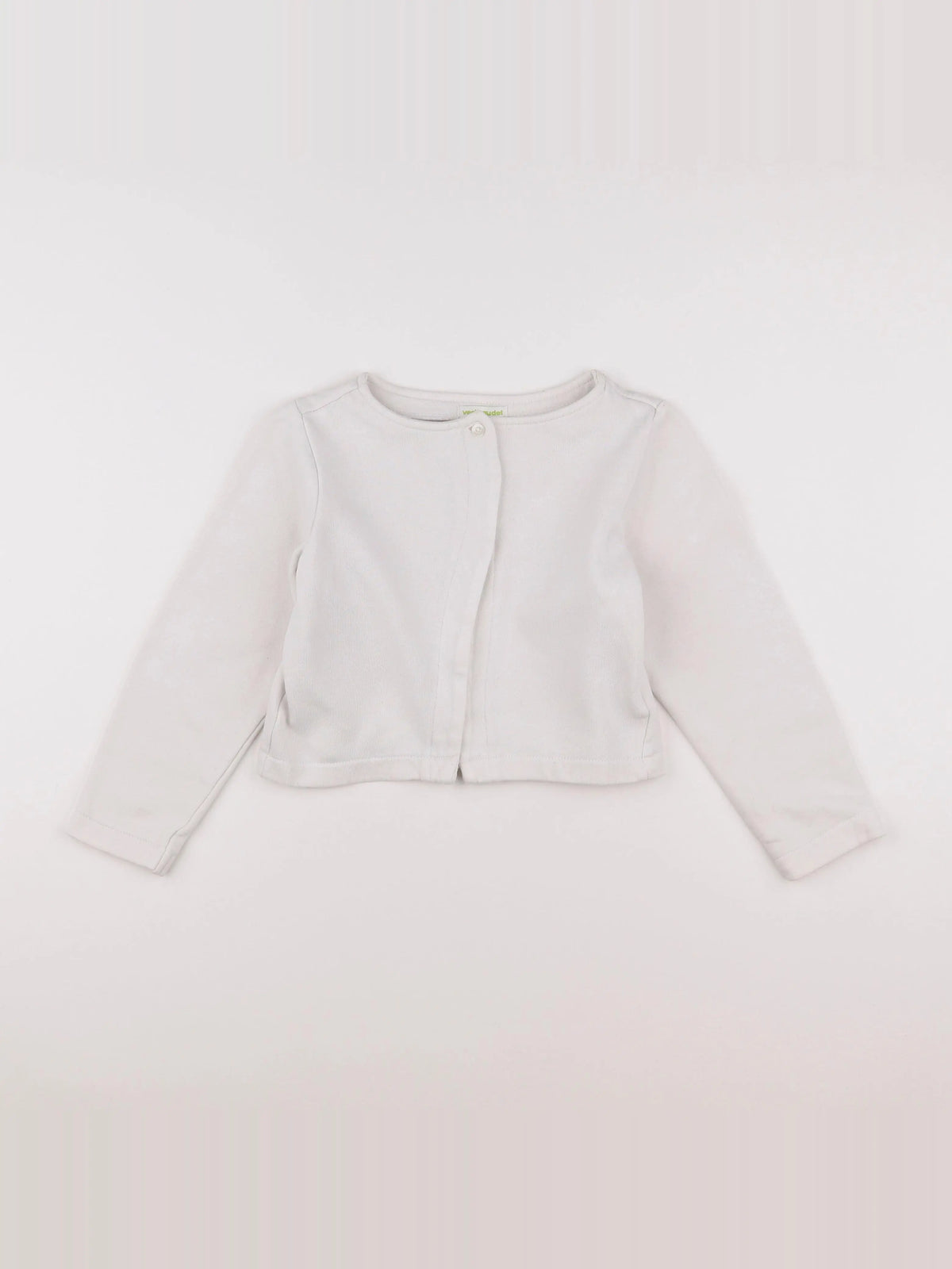 Vertbaudet - sweat imprimé au dos blanc - 8 ans