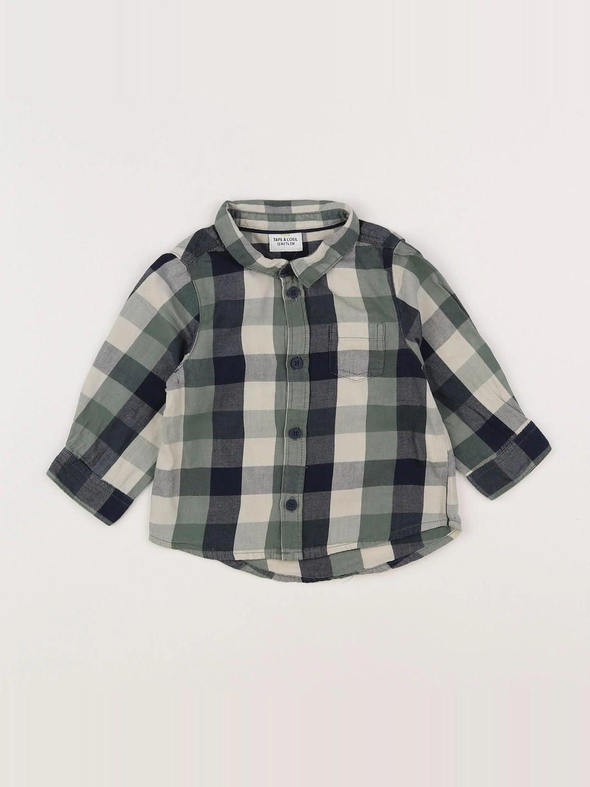 Tape à l'oeil - chemise gris - 12 mois