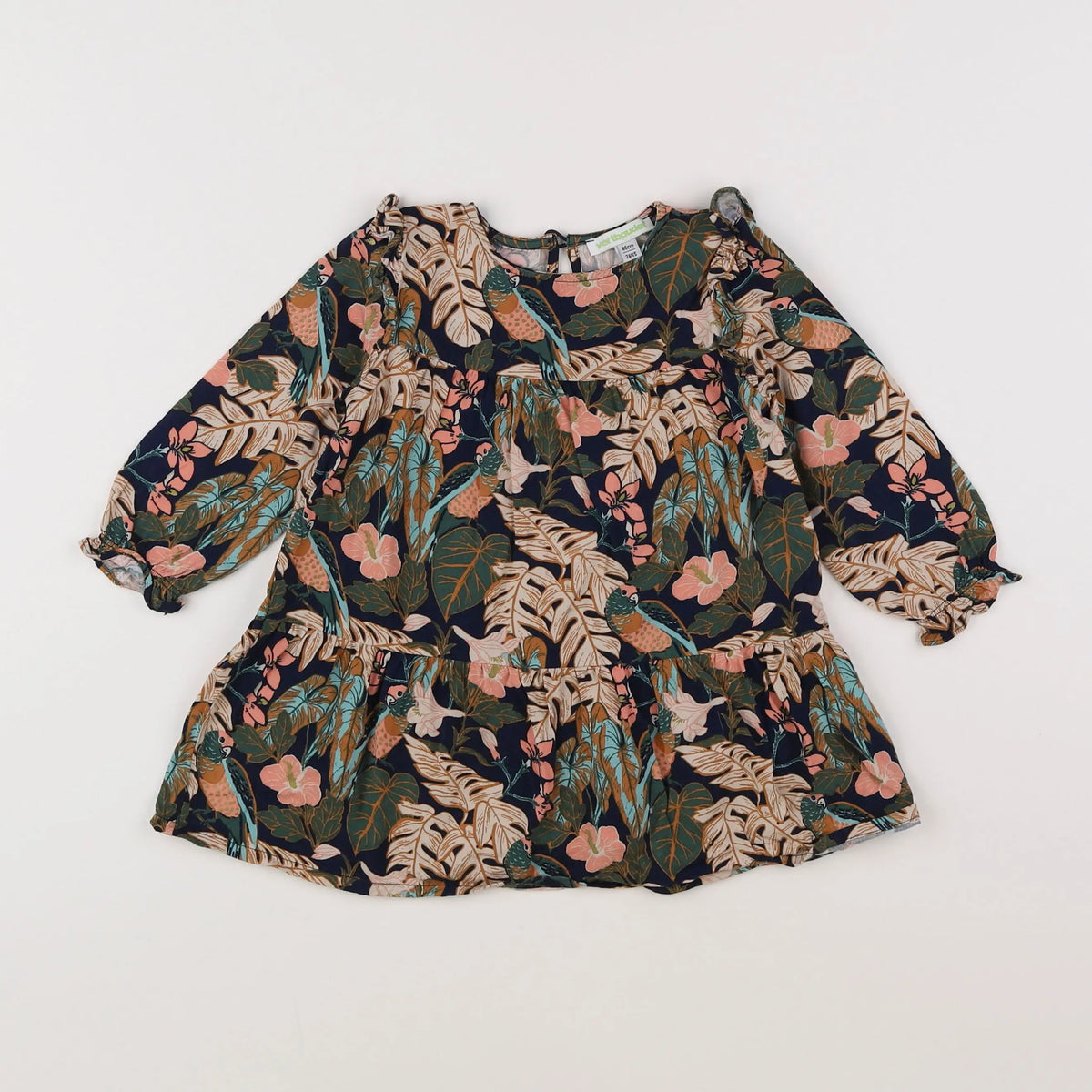 Vertbaudet - robe multicolore - 2 ans