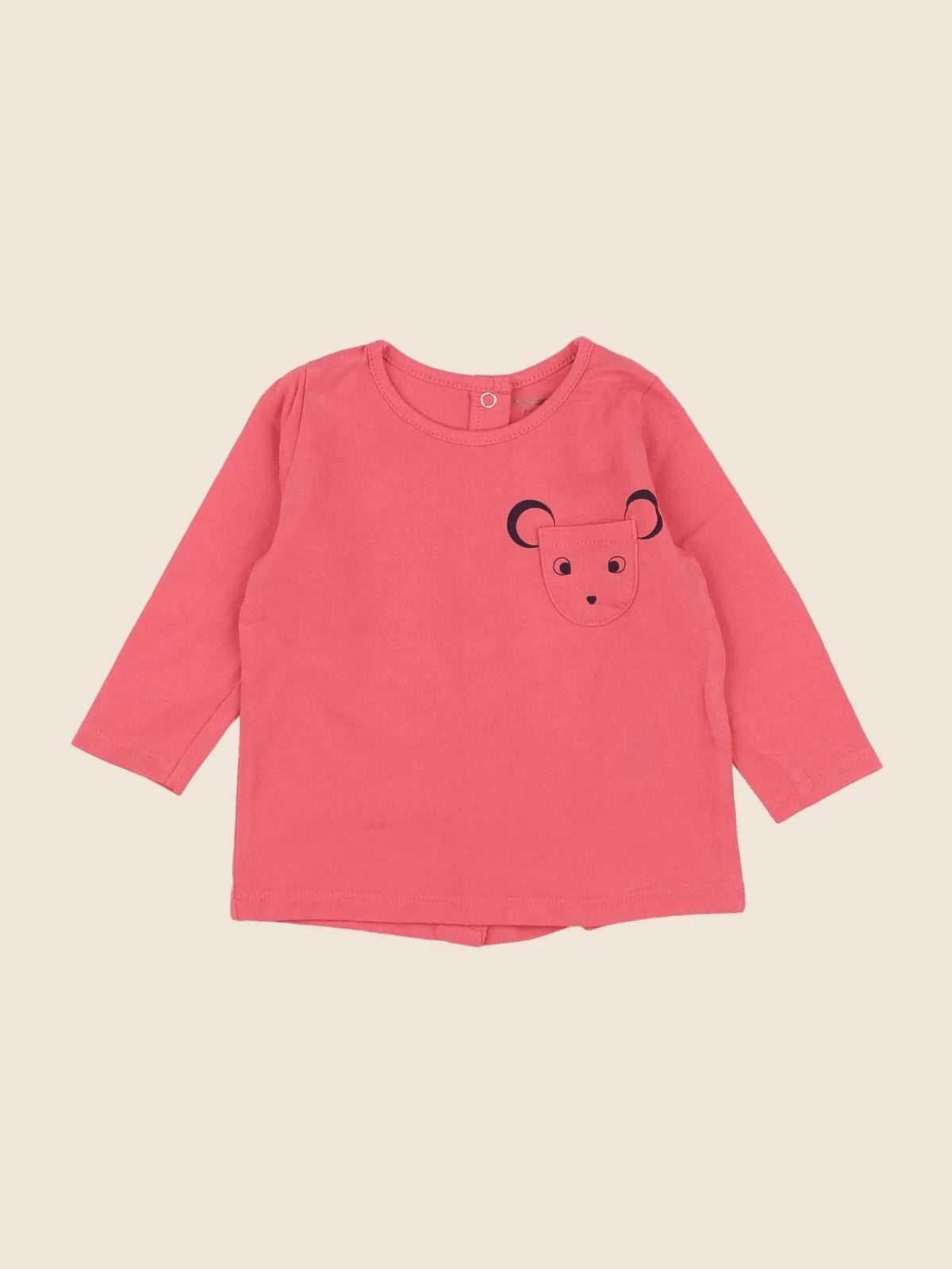 Vertbaudet - tee-shirt rose - 3 mois