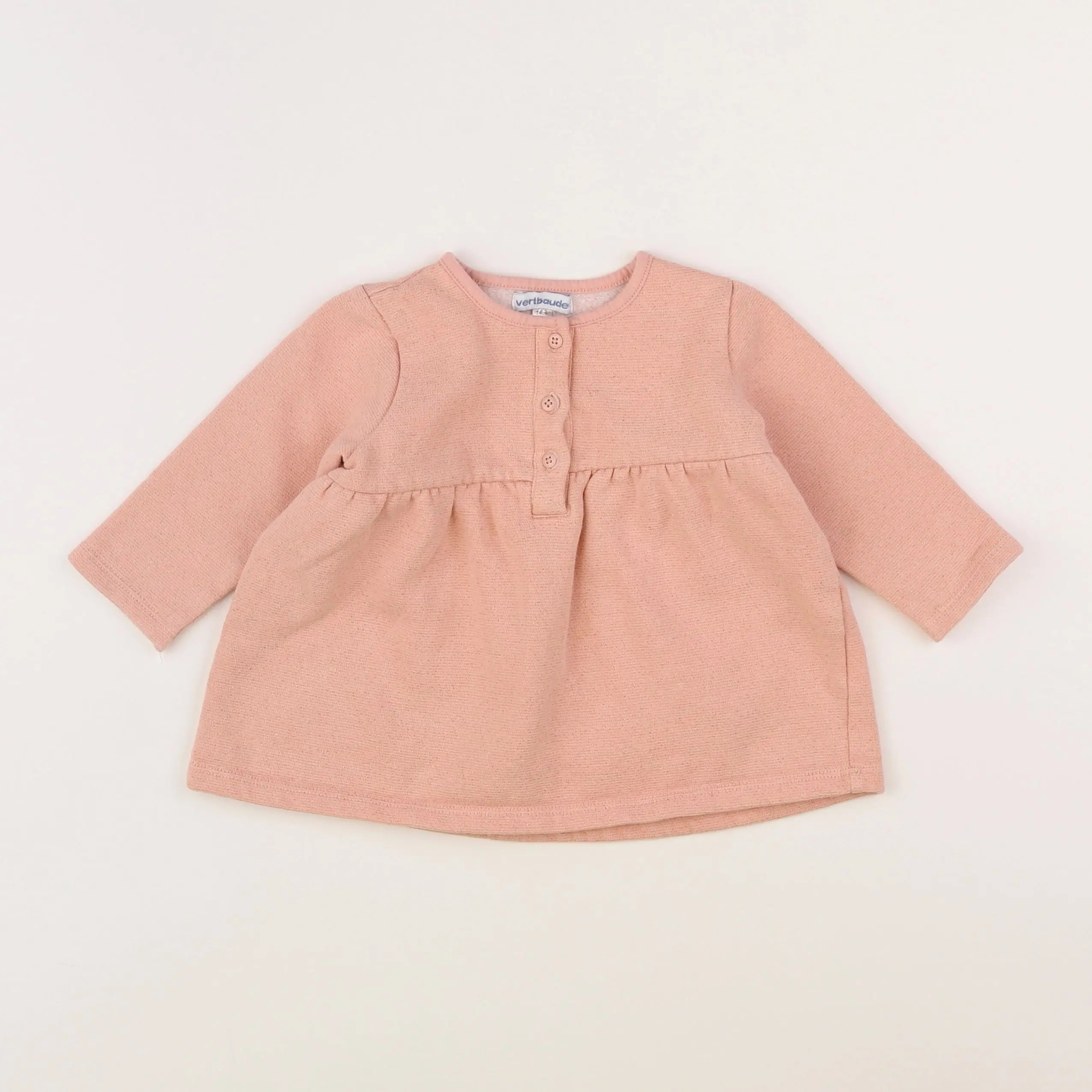 Vertbaudet - robe rose - 12 mois