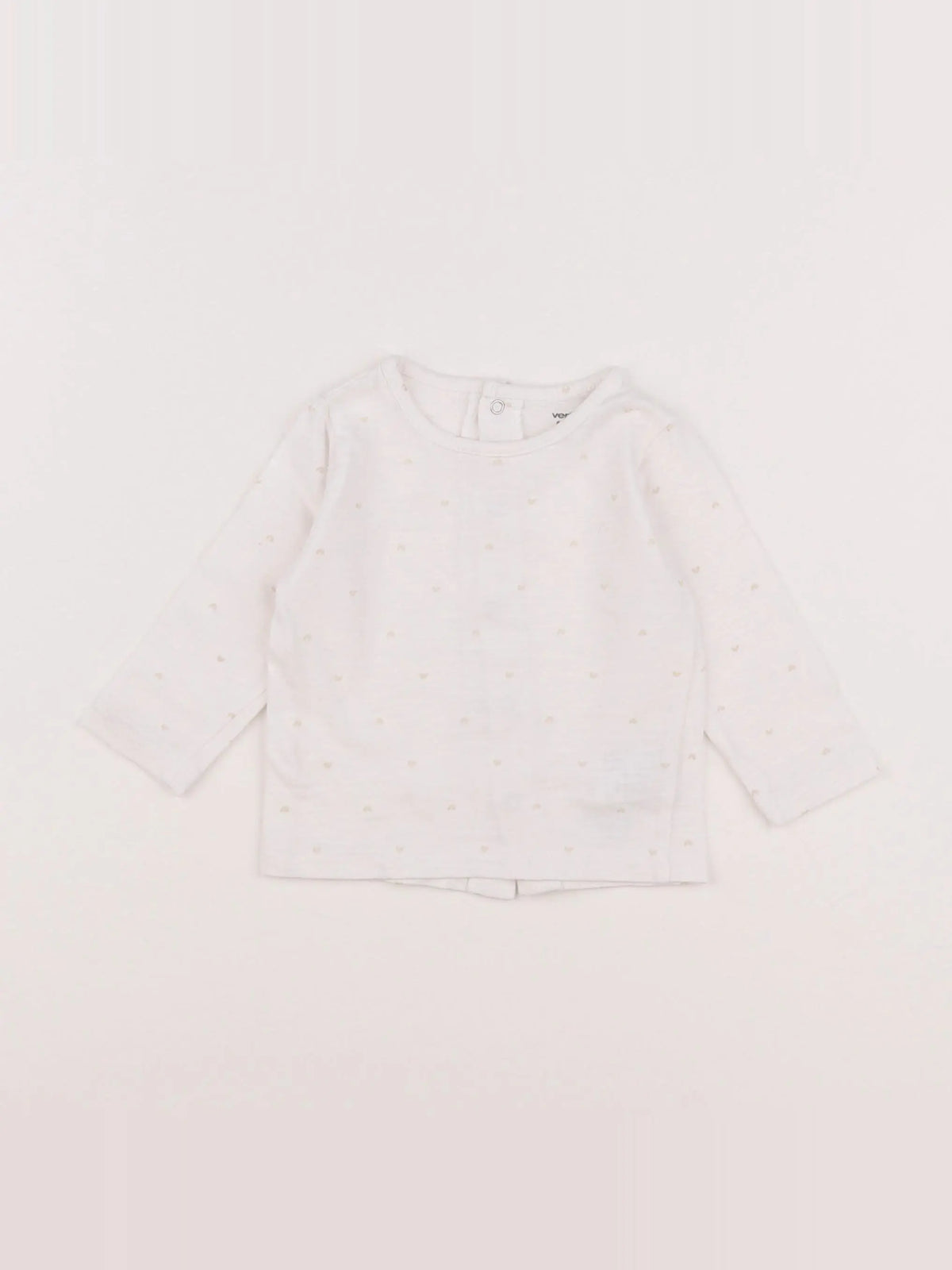 Vertbaudet - tee-shirt blanc - 6 mois
