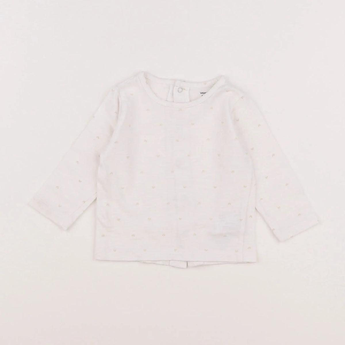 Vertbaudet - tee-shirt blanc - 6 mois