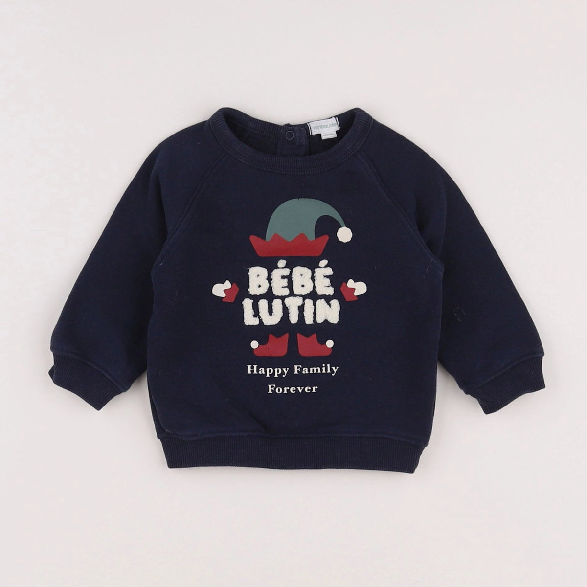 Vertbaudet - sweat bleu - 6 mois