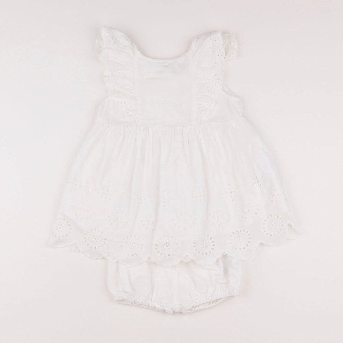 Vertbaudet - robe blanc - 18 mois