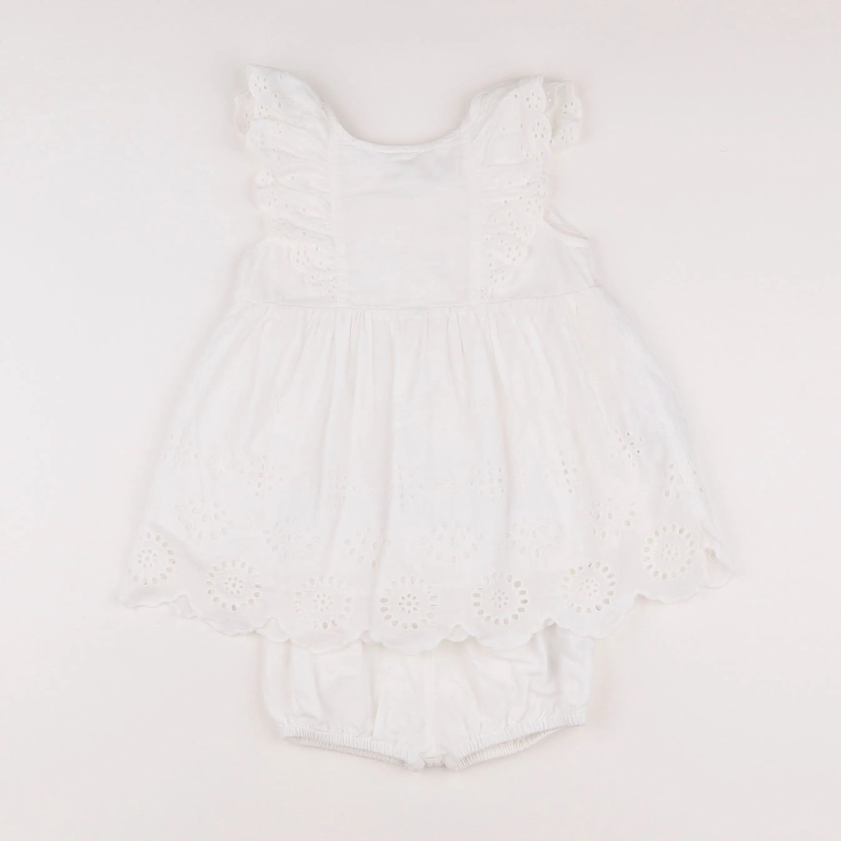 Vertbaudet - robe blanc - 18 mois