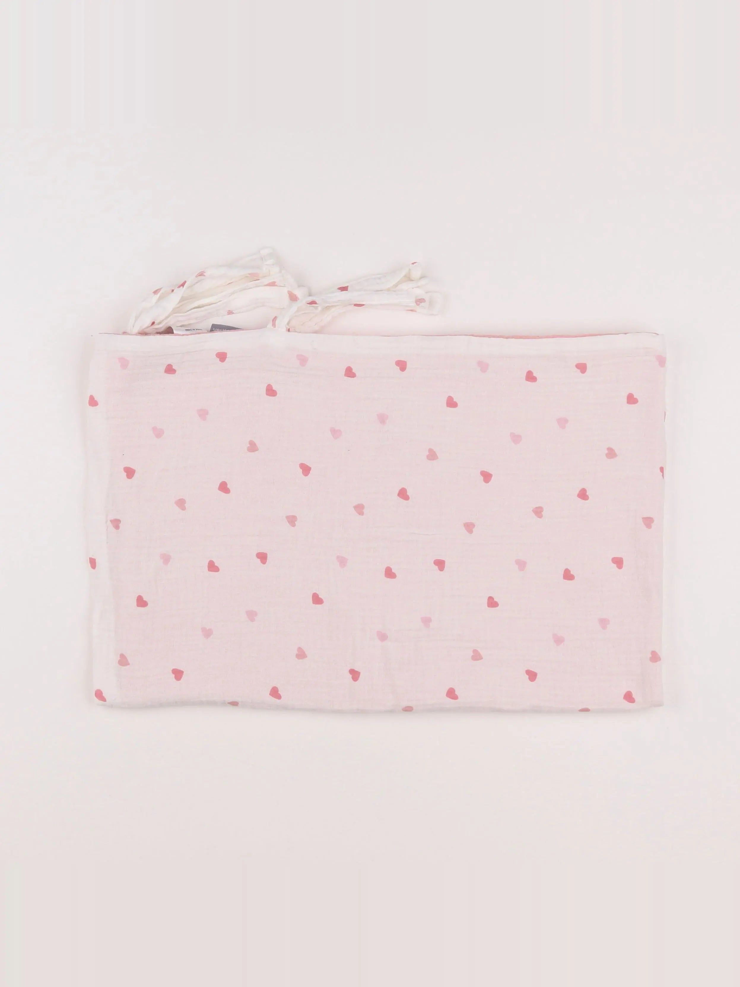 Vertbaudet - tour de lit blanc, rose - 