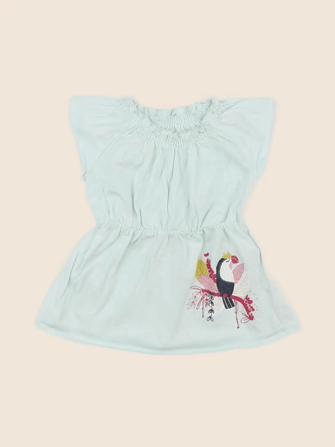 Vertbaudet - robe vert - 3 mois