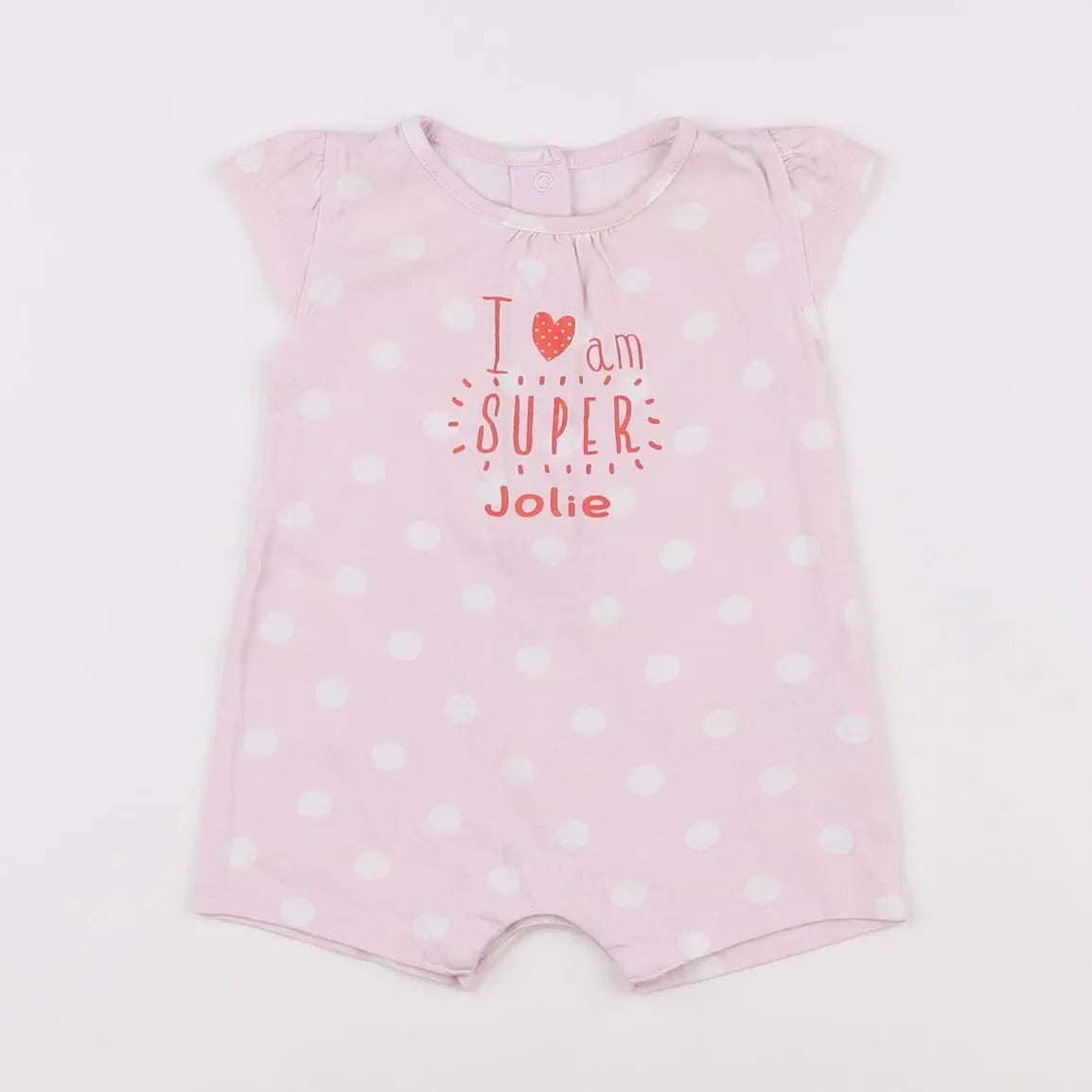 Vertbaudet - combinaison rose - 3 mois