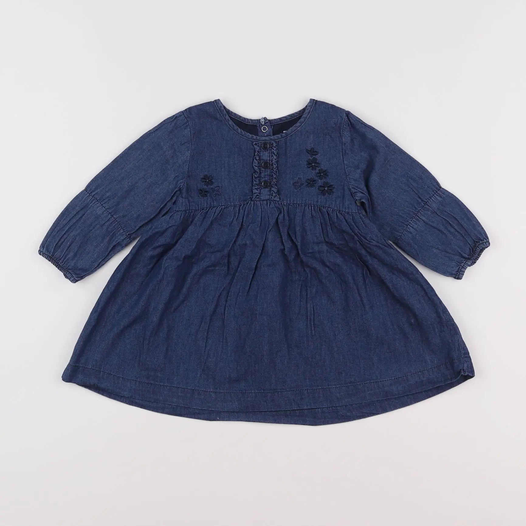 Vertbaudet - robe bleu - 9 mois