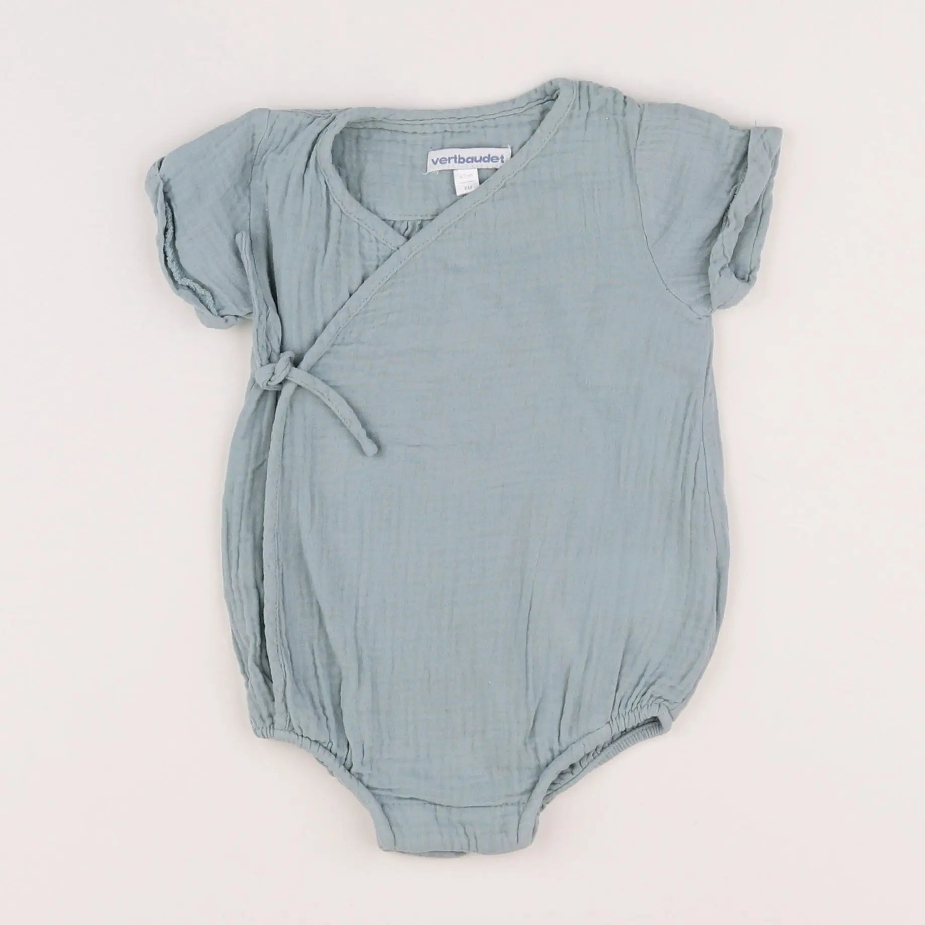 Vertbaudet - combinaison bleu - 6 mois