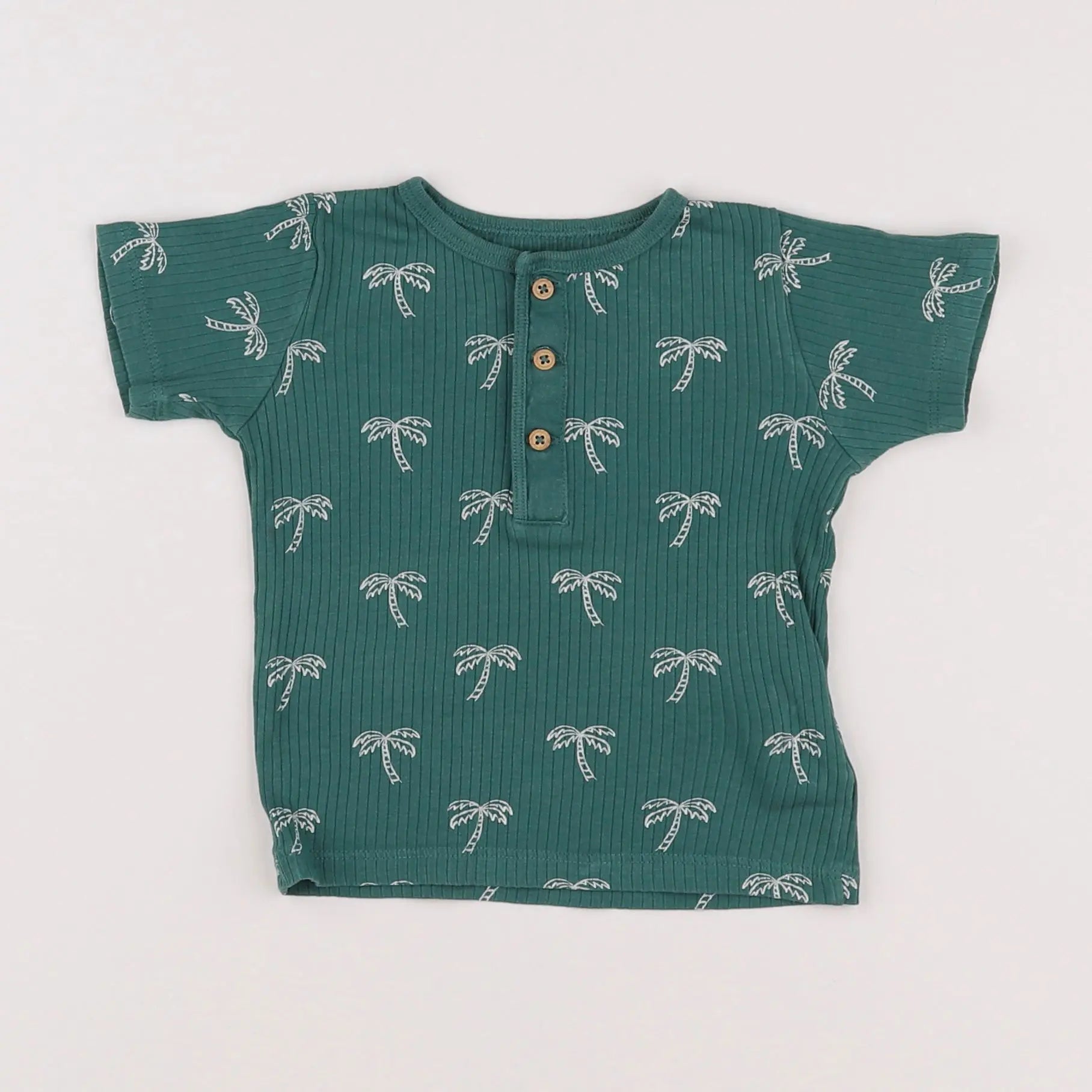 Vertbaudet - tee-shirt vert - 12 mois