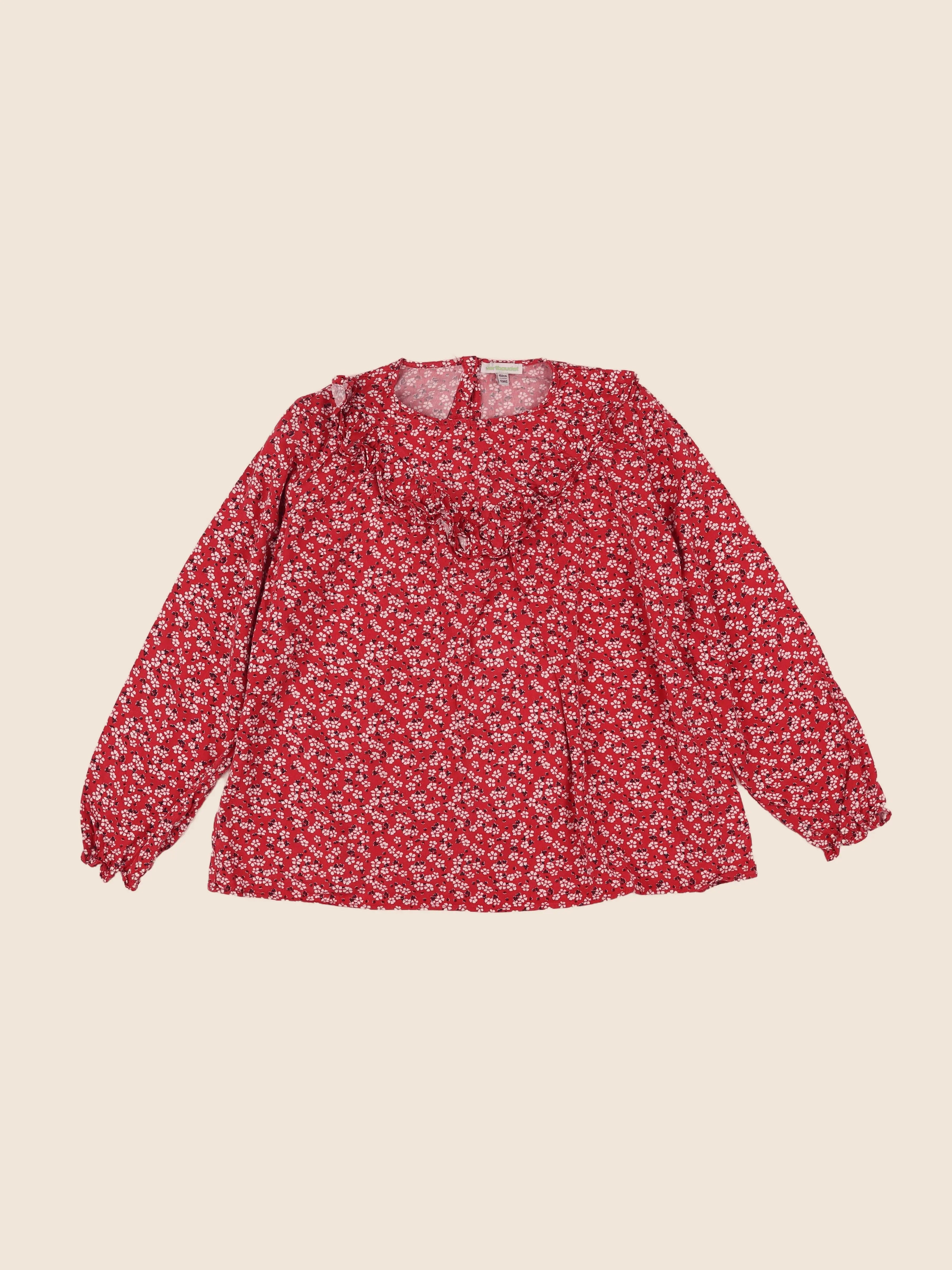 Vertbaudet - blouse rouge - 12 ans