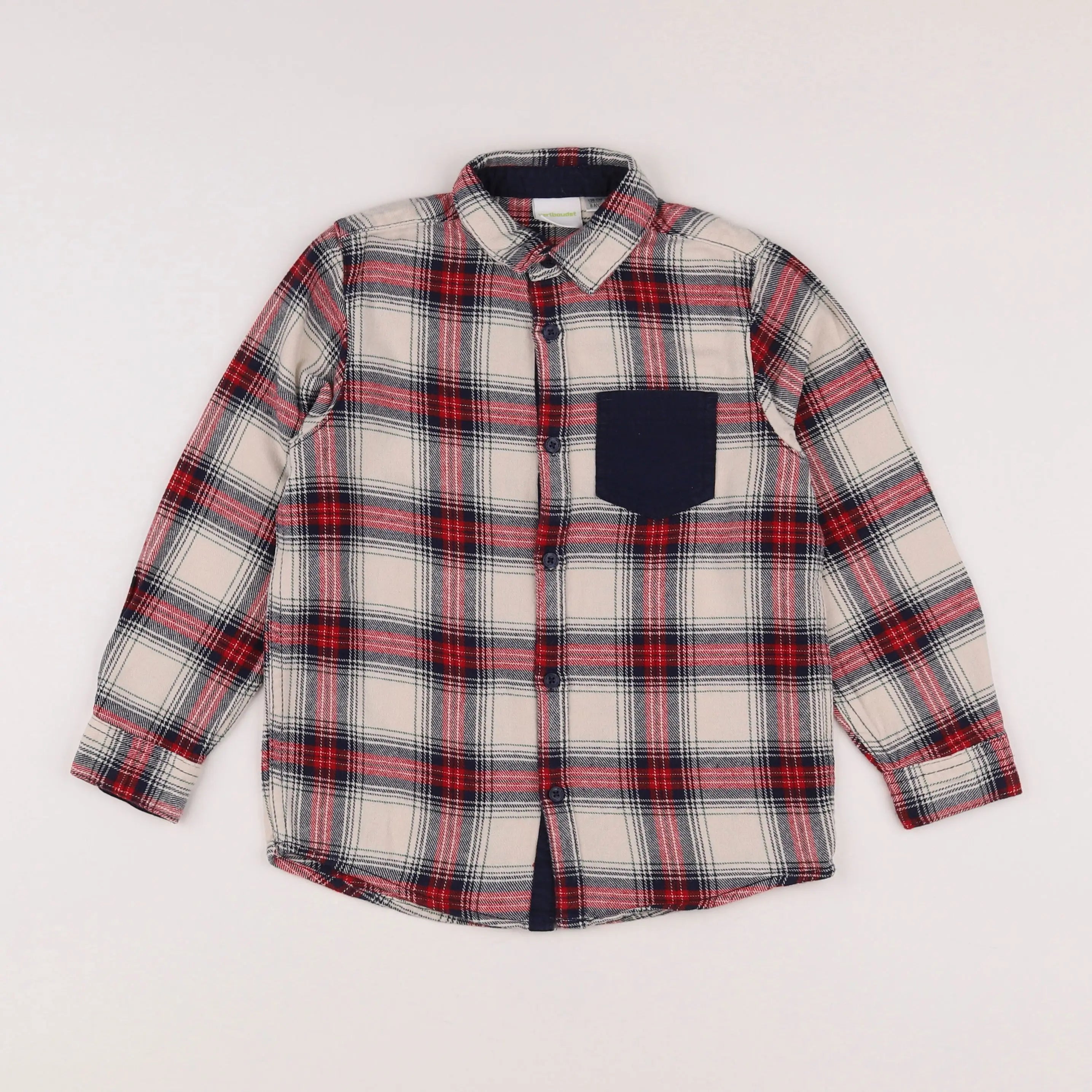 Vertbaudet - chemise multicolore - 8 ans