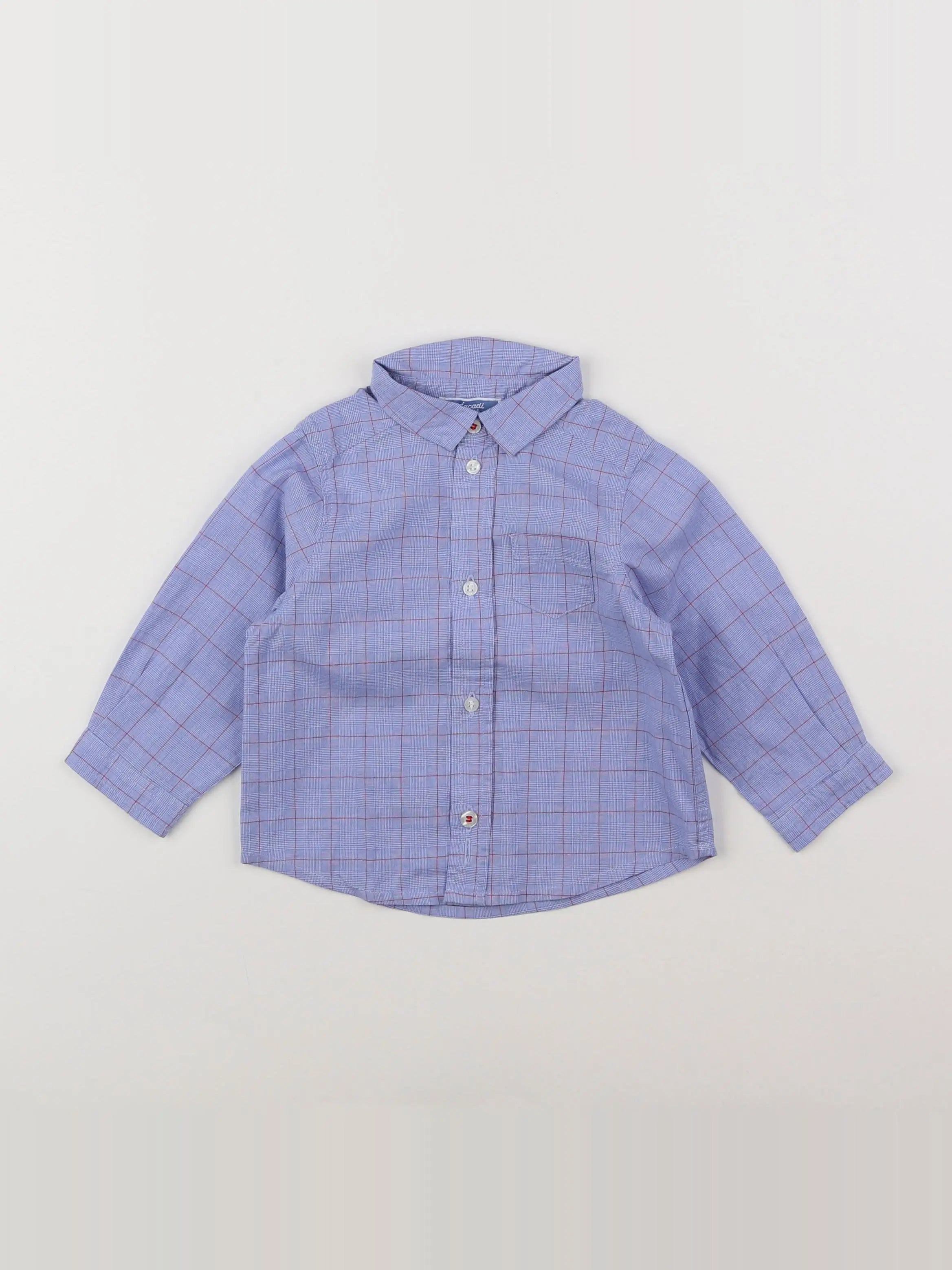 Jacadi - chemise bleu - 12 mois
