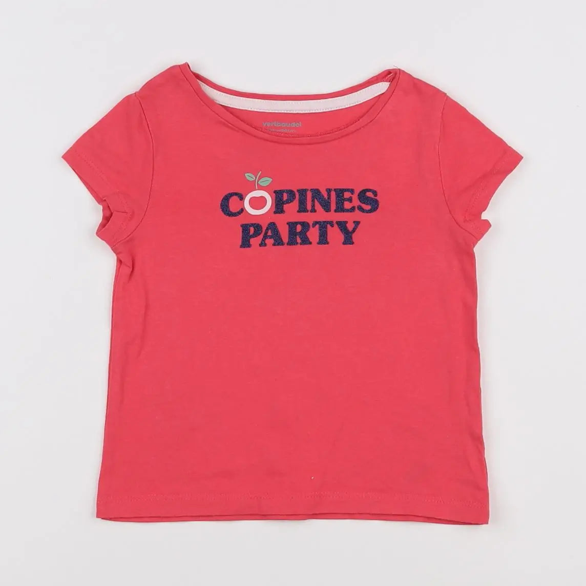 Vertbaudet - tee-shirt orange - 2 ans