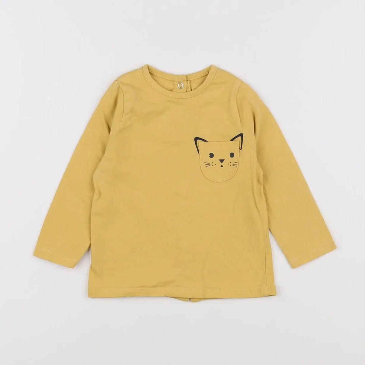 Vertbaudet - tee-shirt jaune - 6 mois