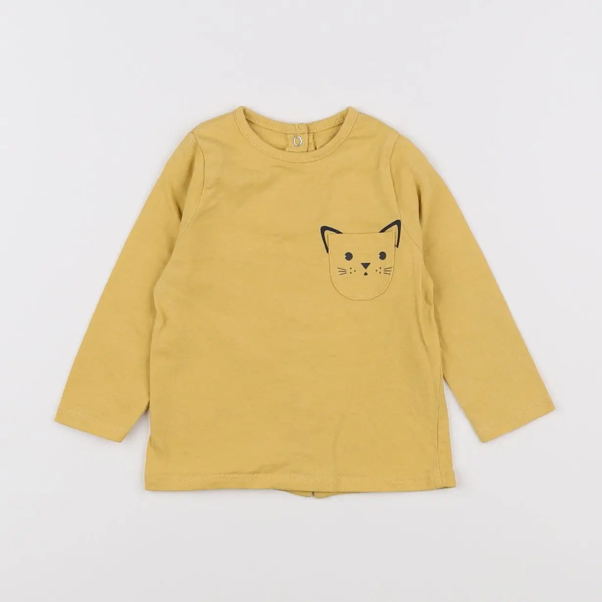 Vertbaudet - tee-shirt jaune - 6 mois