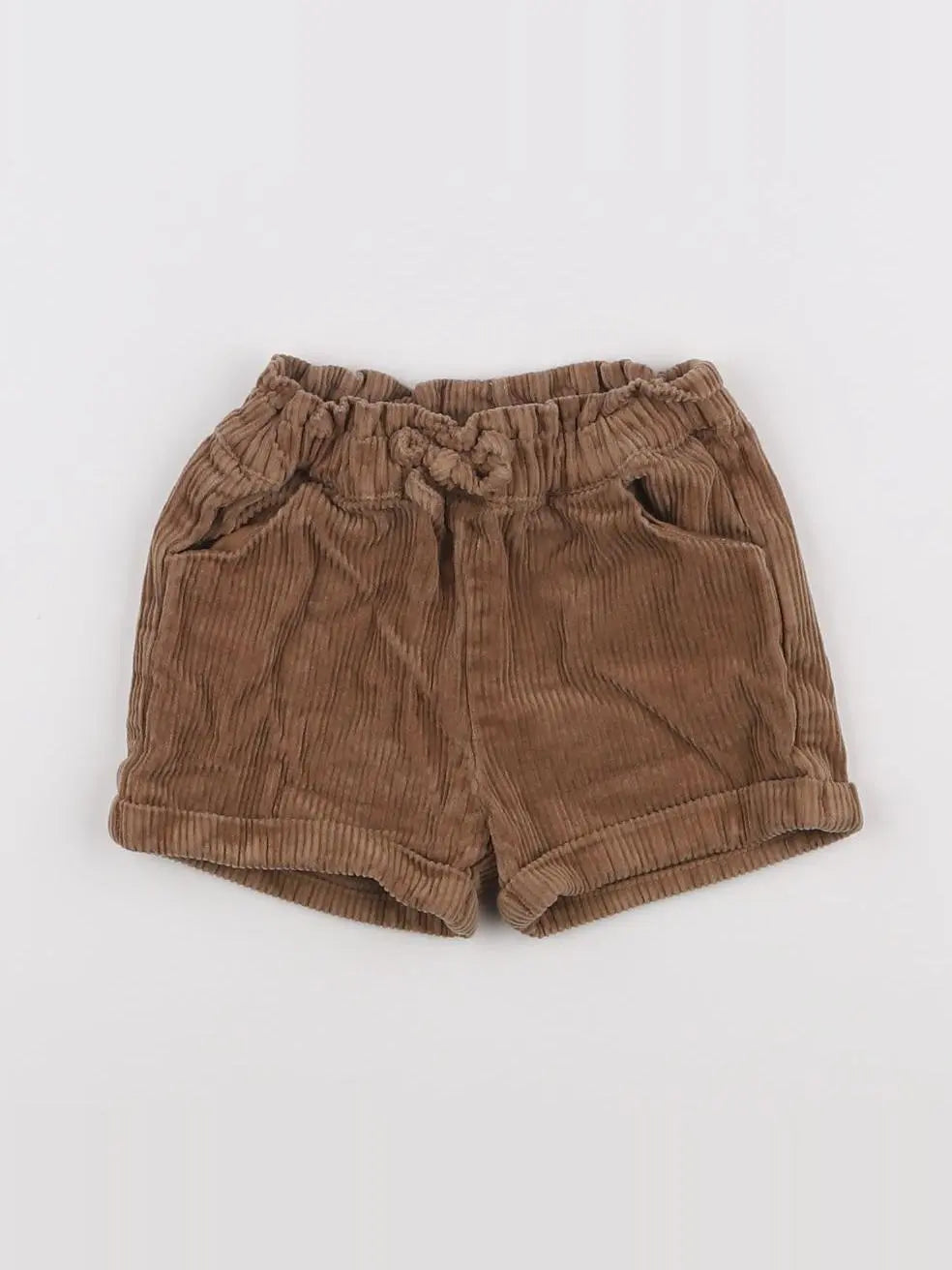 Vertbaudet - short marron - 9/12 mois