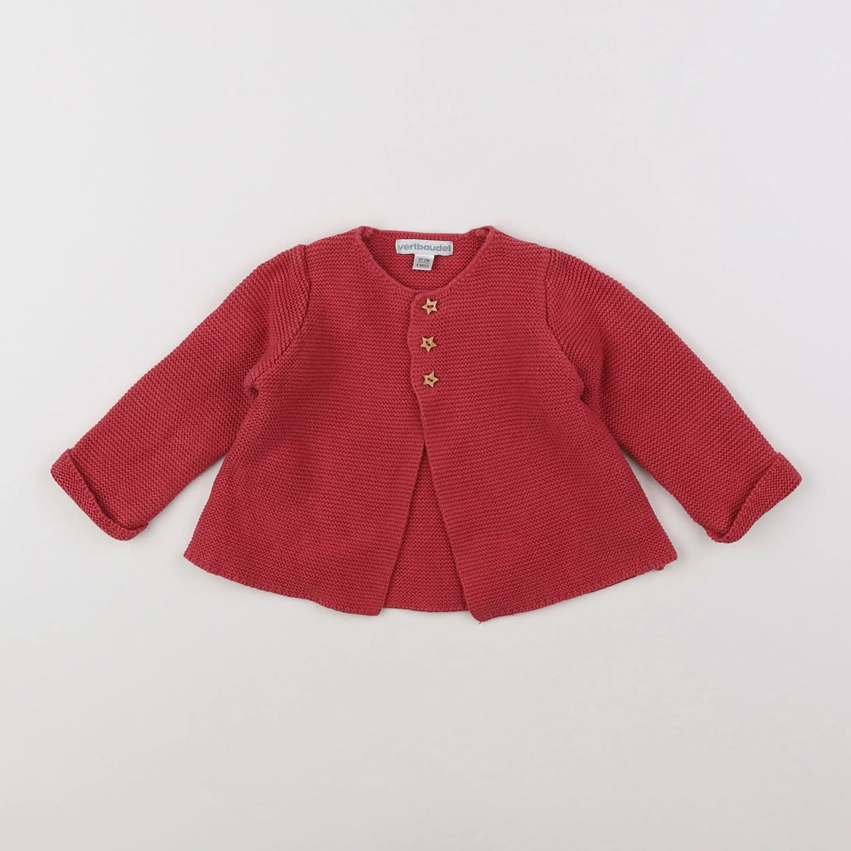 Vertbaudet - gilet rose - 6 mois