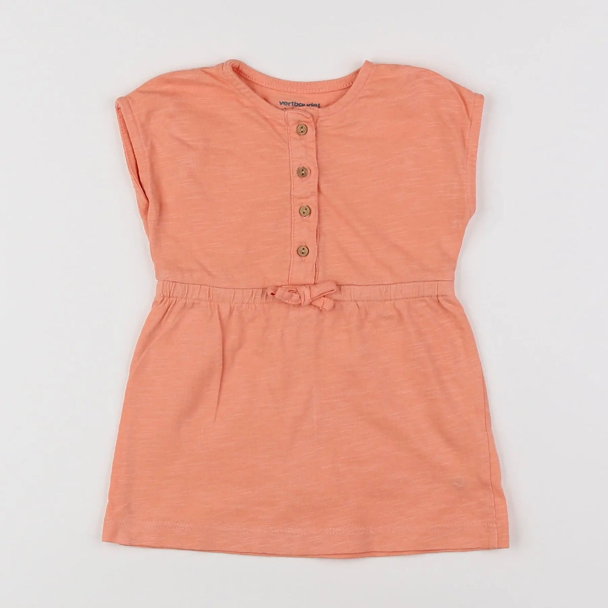 Vertbaudet - robe orange - 6 mois