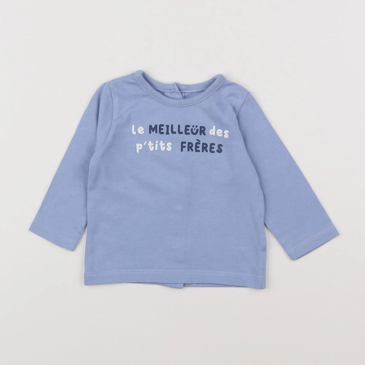 Vertbaudet - tee-shirt bleu - 3 mois